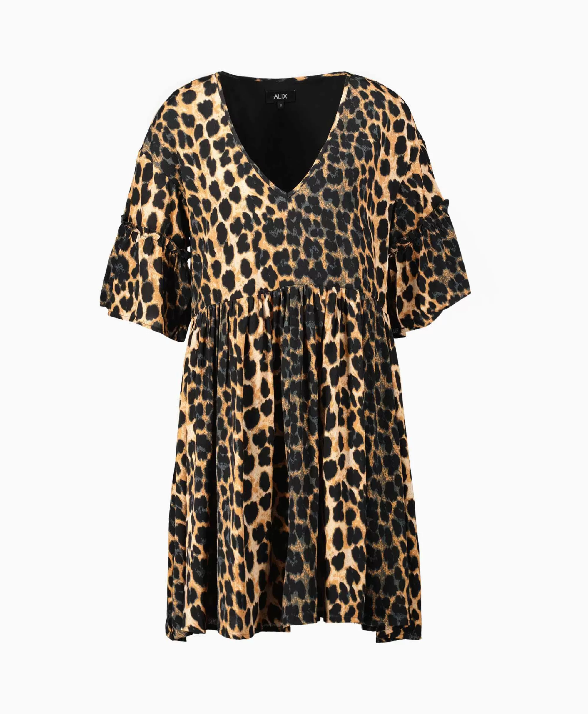 Abito da Sposa Elegante con Stampa Animalier - Alix The Label | Modello in Tessuto Lavorato, Due Tonalità Disponibili per Cerimonia