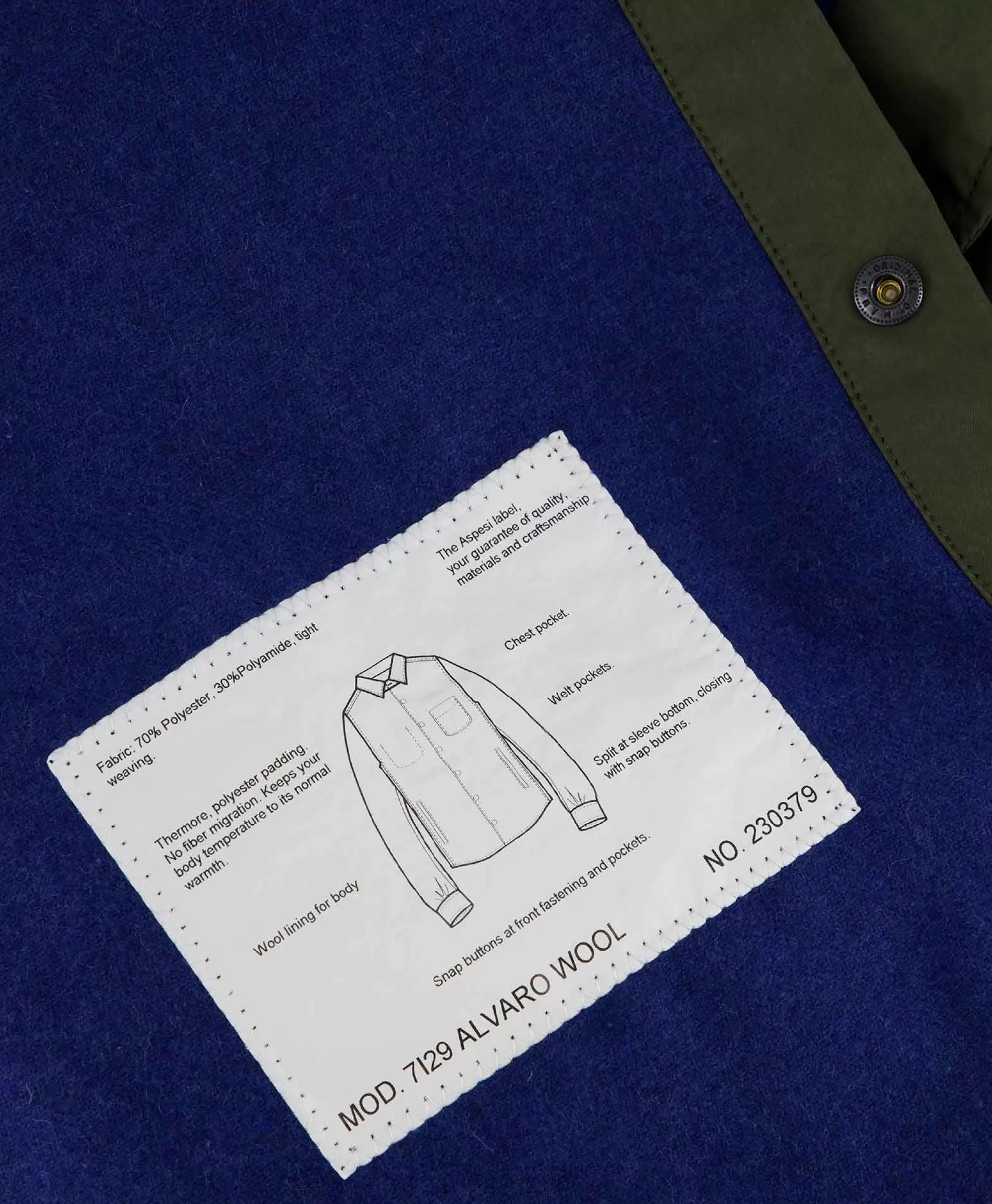 Camicia Elegante in Lana Verde Scuro per Uomo - Modello Alvaro by Aspesi | Design Raffinato con Tessuto Wool Pregiato