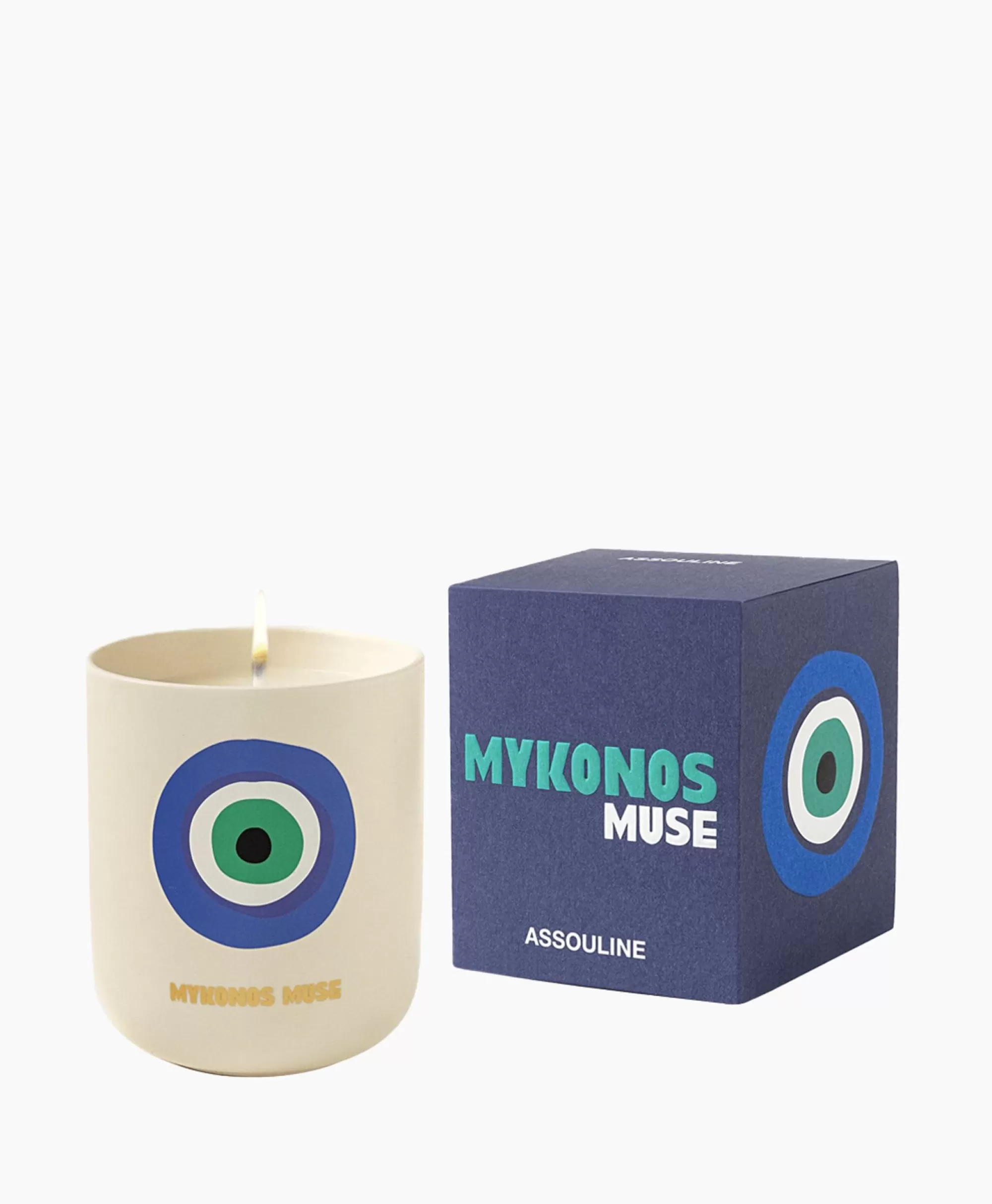 Assouline Lifestyle - Candela Profumata Mykonos Muse, Viaggio Sensoriale in Casa - Accessorio per Atmosfere da Sogno