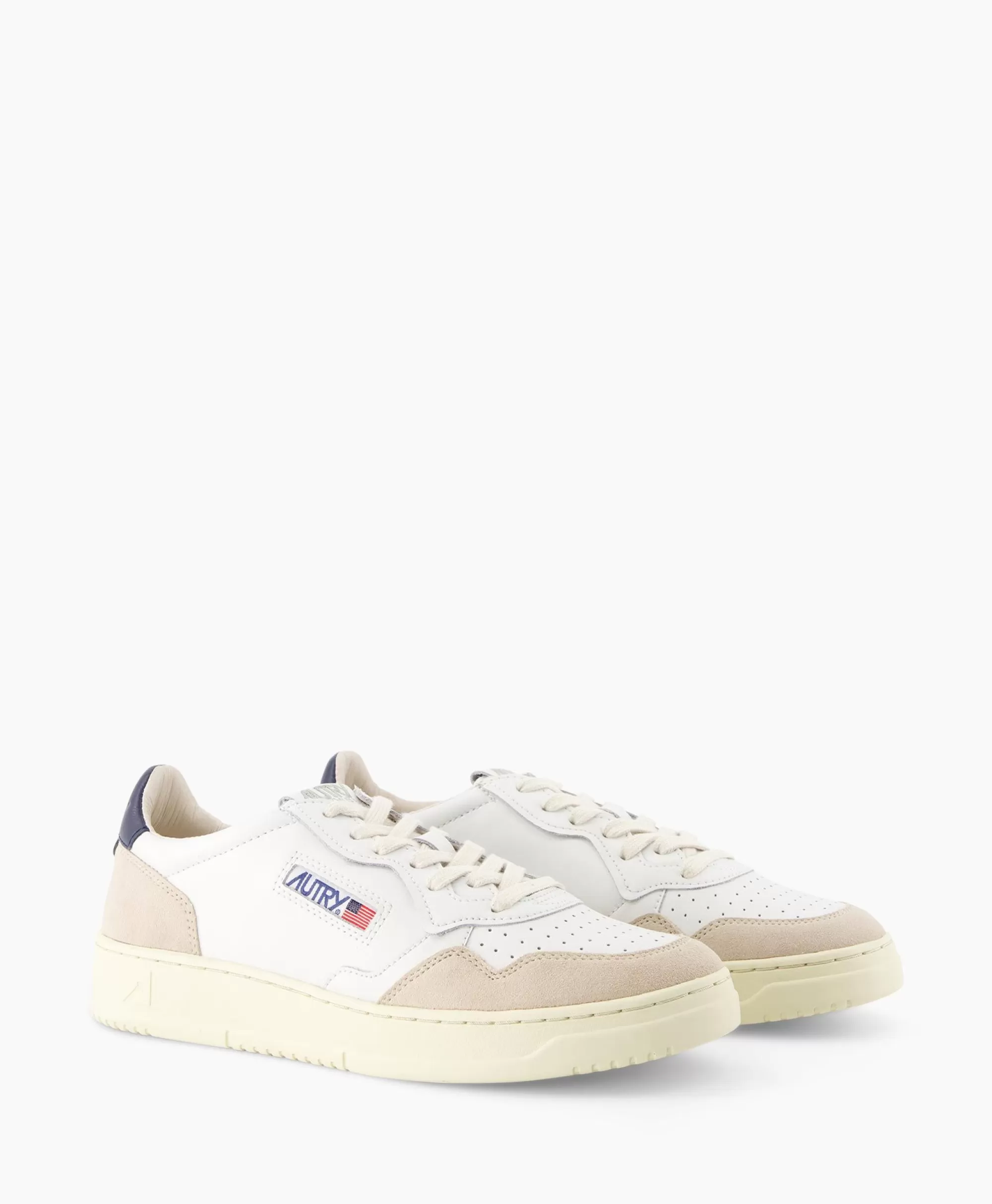 Autry AULM LS28 Scarpe Sportive Bianche con Dettagli Grafici - Sneakers Unisex Stile Vintage
