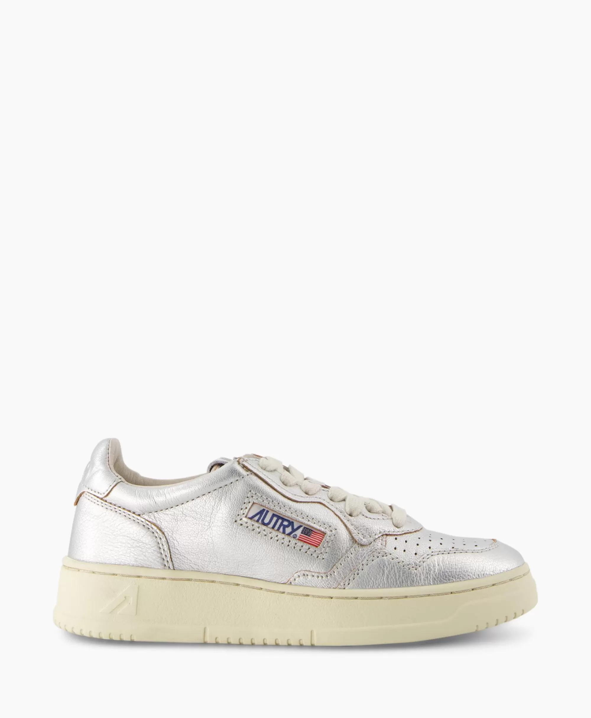 Autry Medalist Low - Scarpe Sportive Donna in Argento, Stile Retro e Design Leggero per il Massimo Comfort