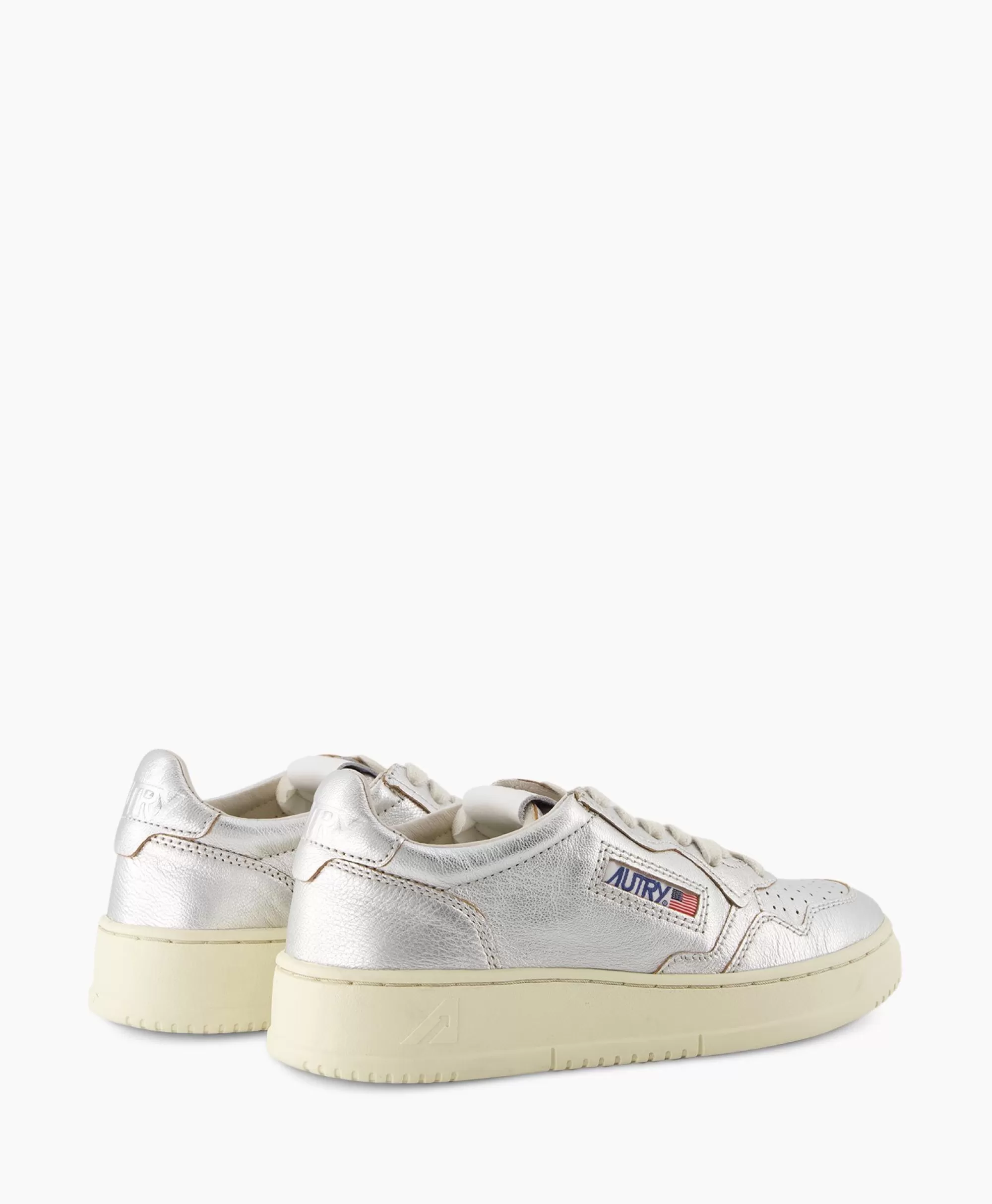 Autry Medalist Low - Scarpe Sportive Donna in Argento, Stile Retro e Design Leggero per il Massimo Comfort