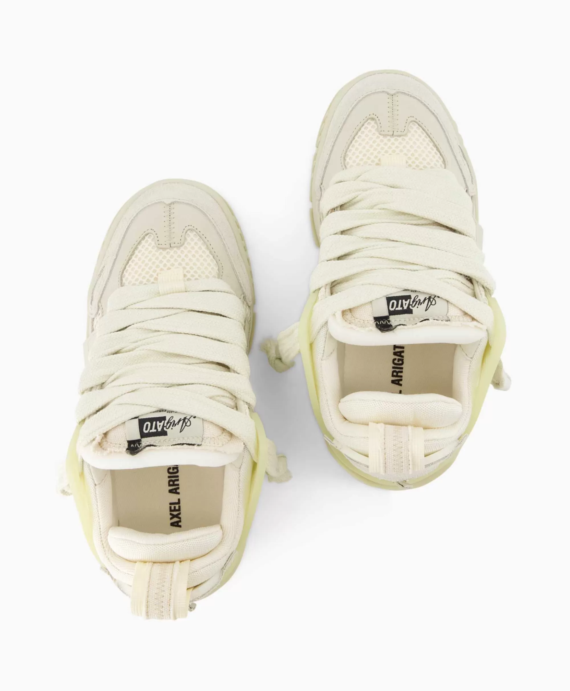Axel Arigato Essential - Scarpe Sportive Urban con Design Trama Beige e Confezione Premium