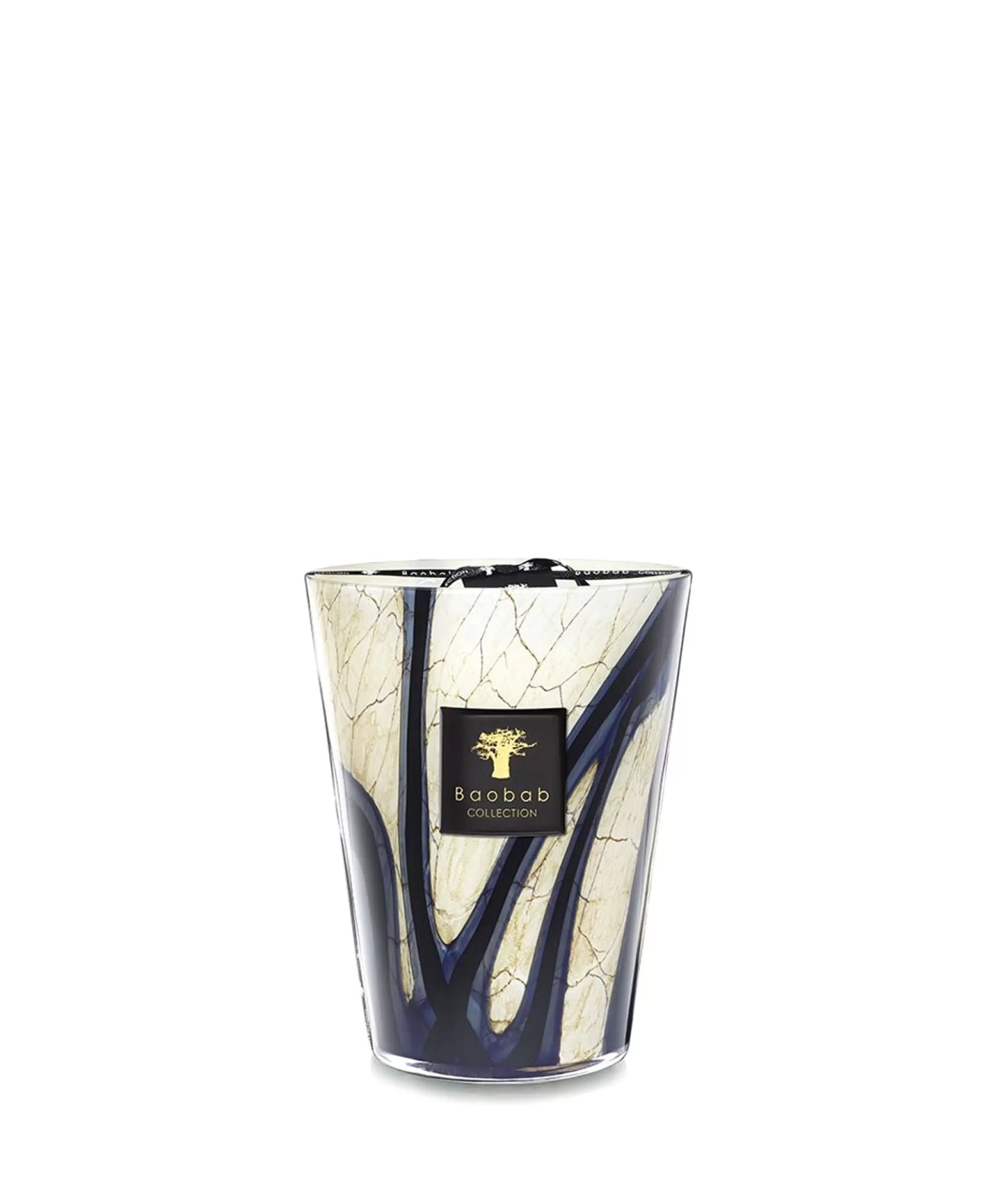 Candele Artigianali Baobab in Pietra Naturale - Set da 24 Pezzi con 3 Design Esclusivi per Arredamento Casa