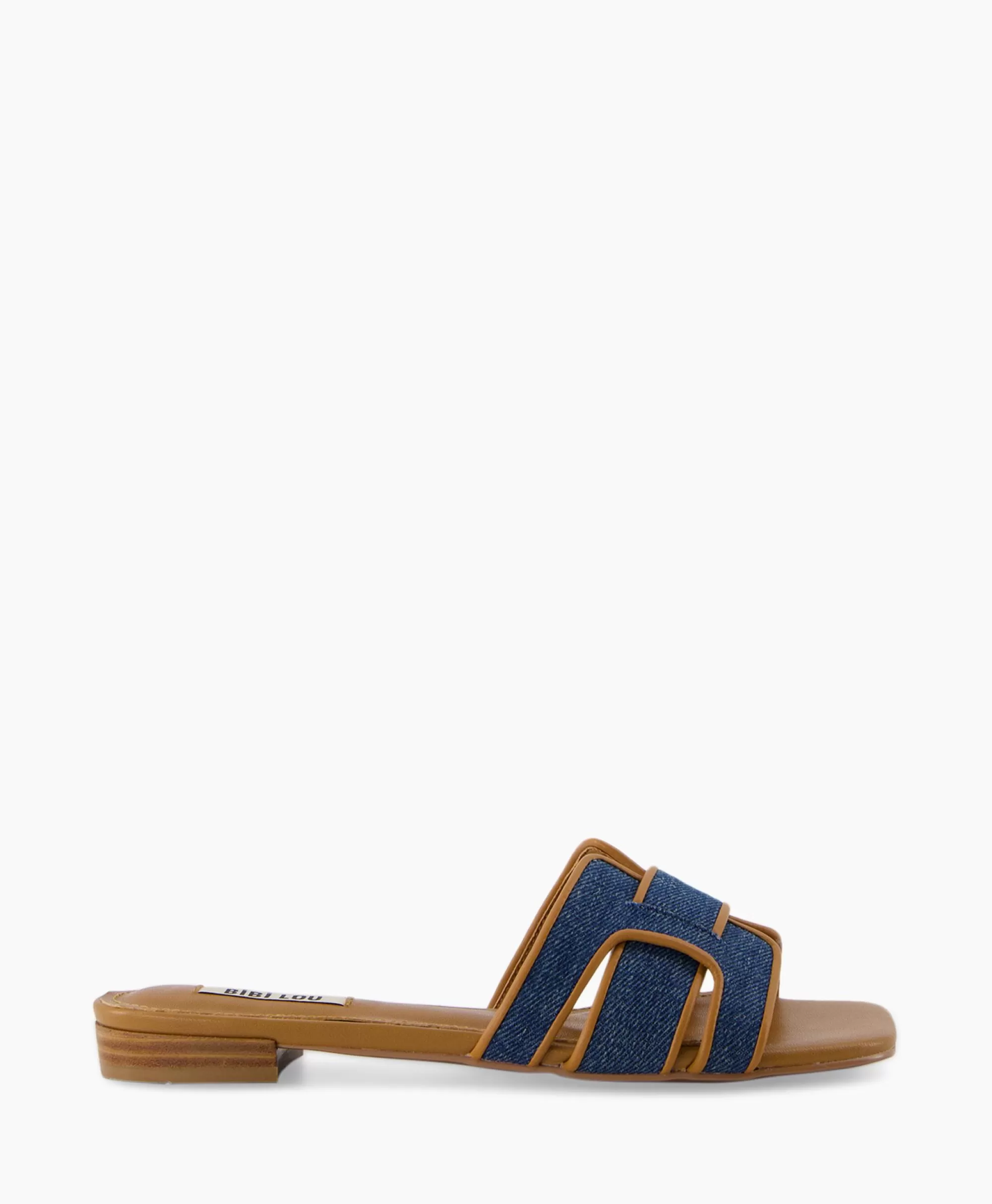Sandali Comodi Bibi Lou Senza Tacco in Pelle e Lino - Design Minimalista con Tonalità Terracotta