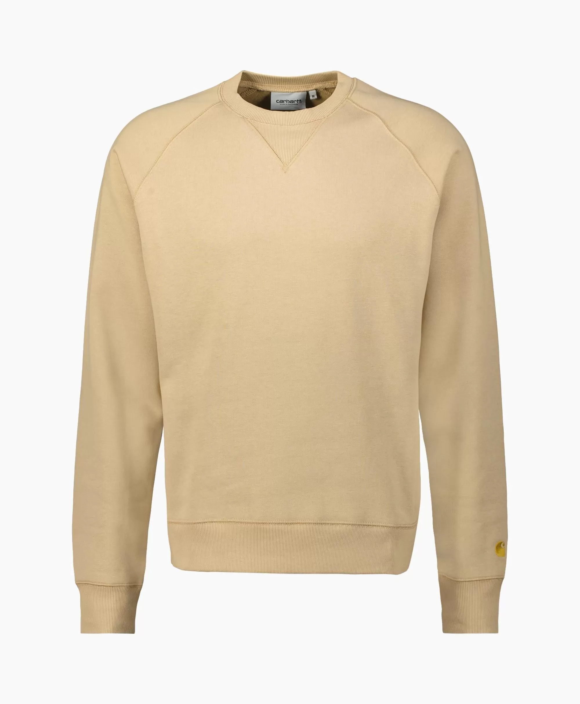 Maglione Carhartt WIP Design Avvolgente - Tessuto Confortevole Lana Merino, Tinta Unita Sabbia Neutro per Stagione Autunno/Inverno