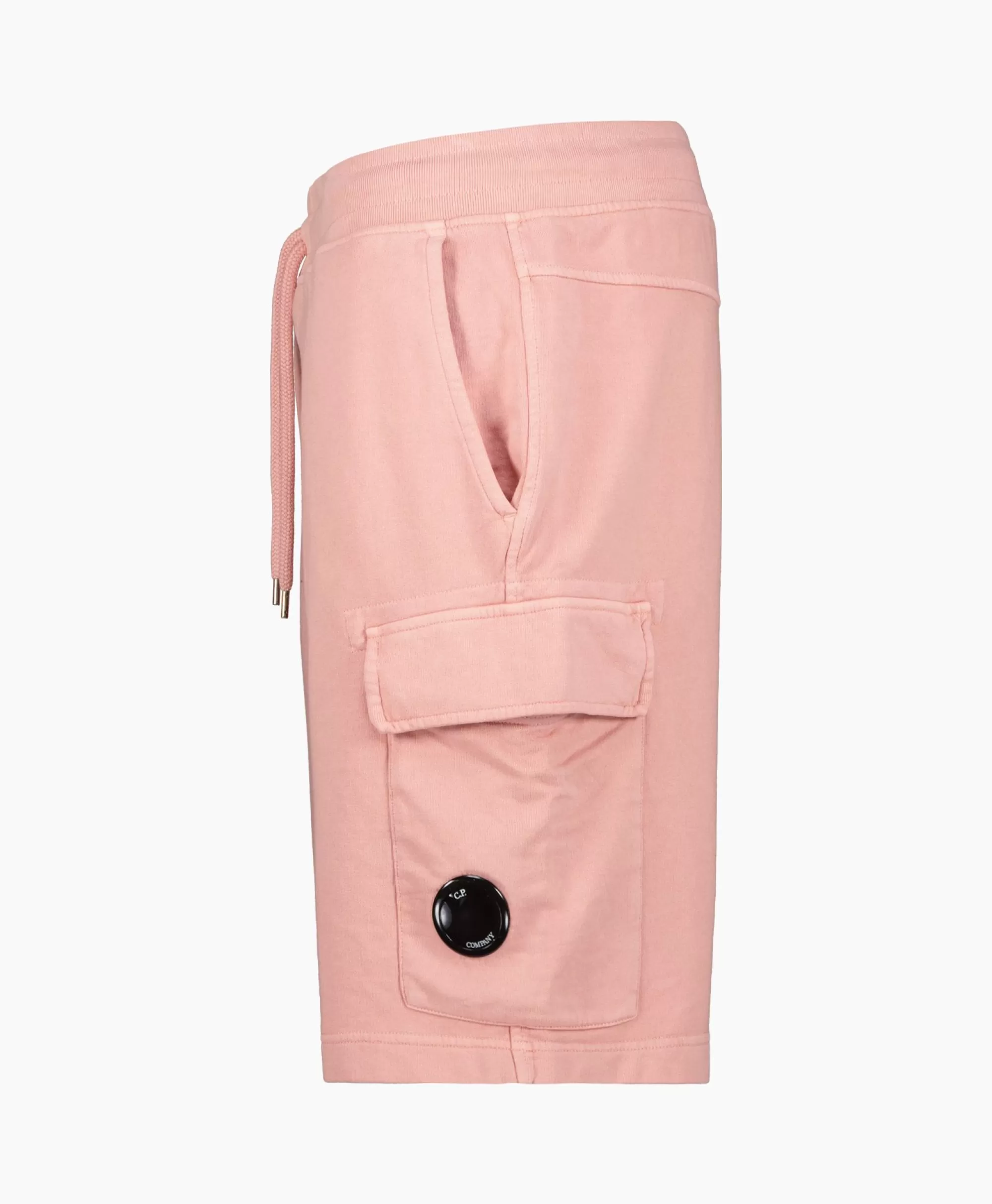 CP Company Pantacolli Cargo in Pile Rosa - Design Funzionale con Taschi Multiuso, Comfort Evoluto per Look Urbani Casual