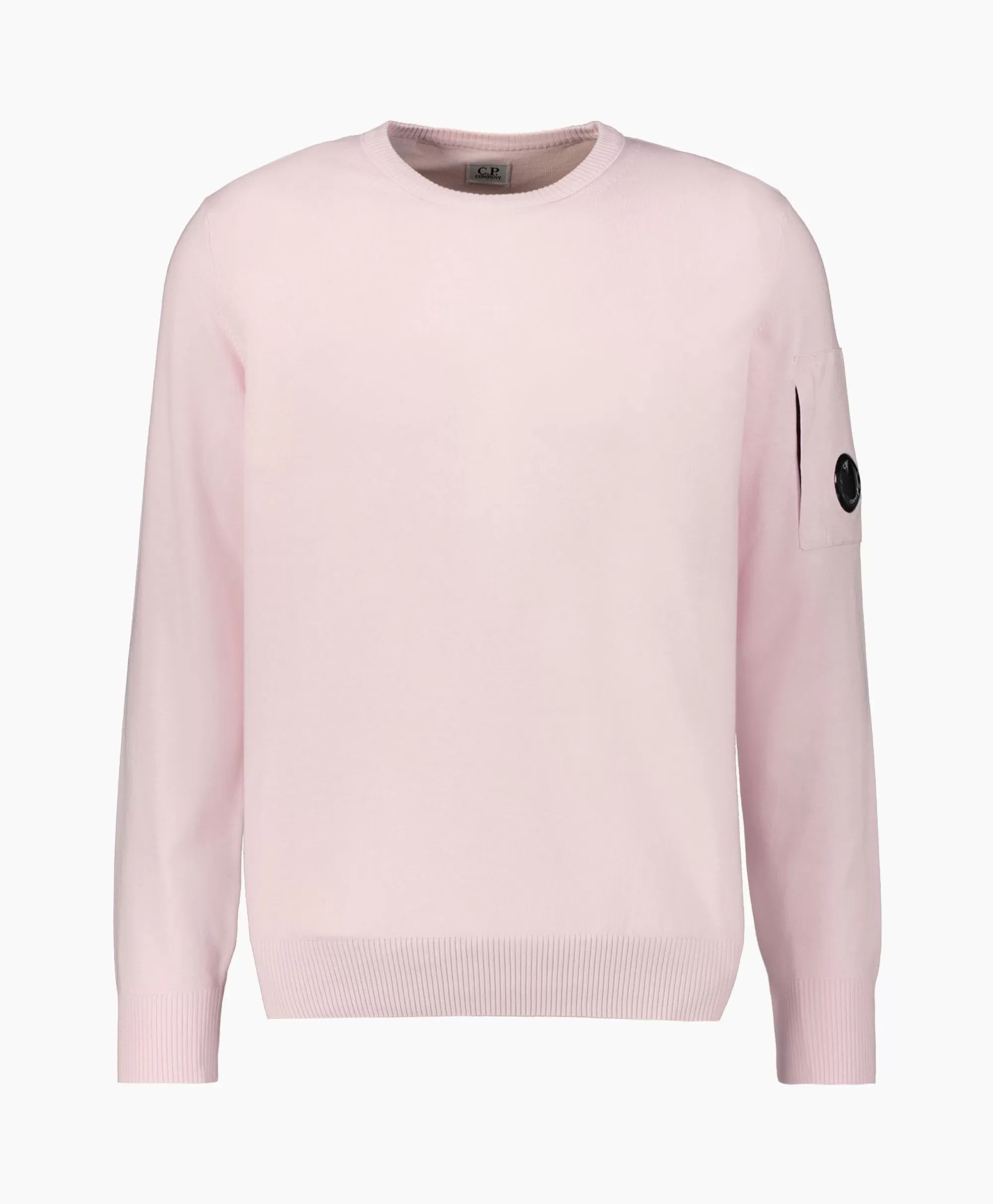 Maglione CP Company in Cotone Crespo a Maglia - Design Confortevole con Tonalità Rosa Delicato per Stile Casual Chic