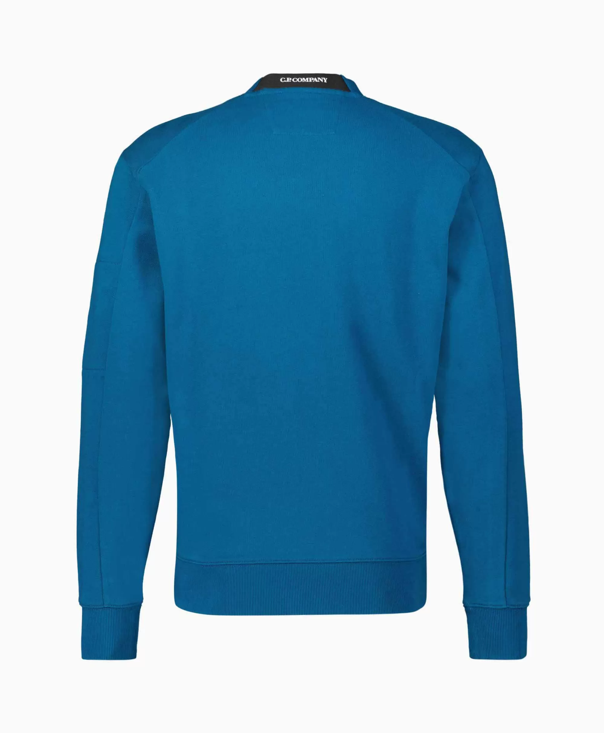 Maglione in Pile Diagonale Rigido Cp Company - Blu Antracite con Confezione Premium e Design Avvolgente