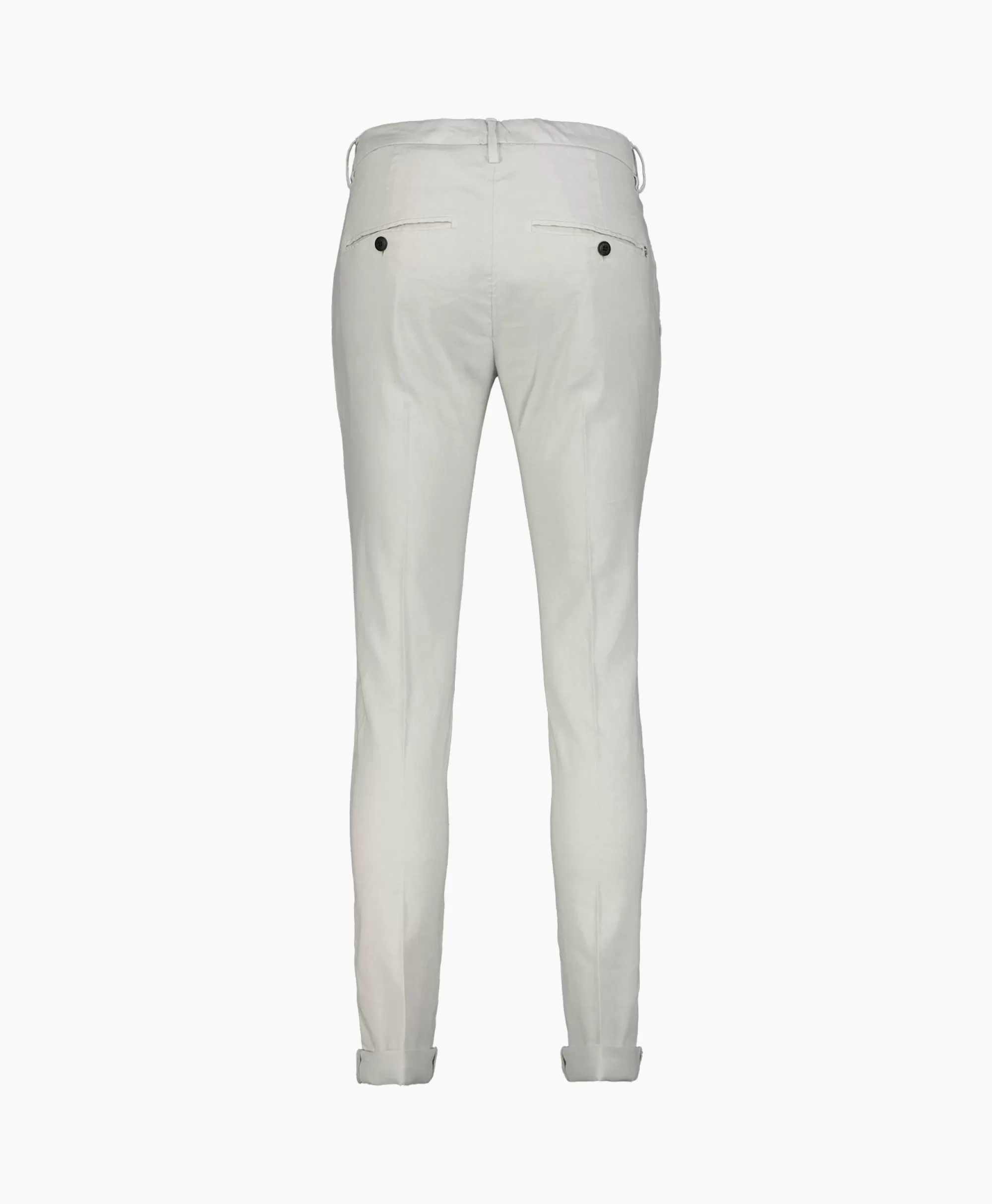 Dondup - Pantaloni Eleganti Uomo Modello Gaubert, Taglio Slim Fit in Grigio Chiaro, Ideali per Look Raffinati