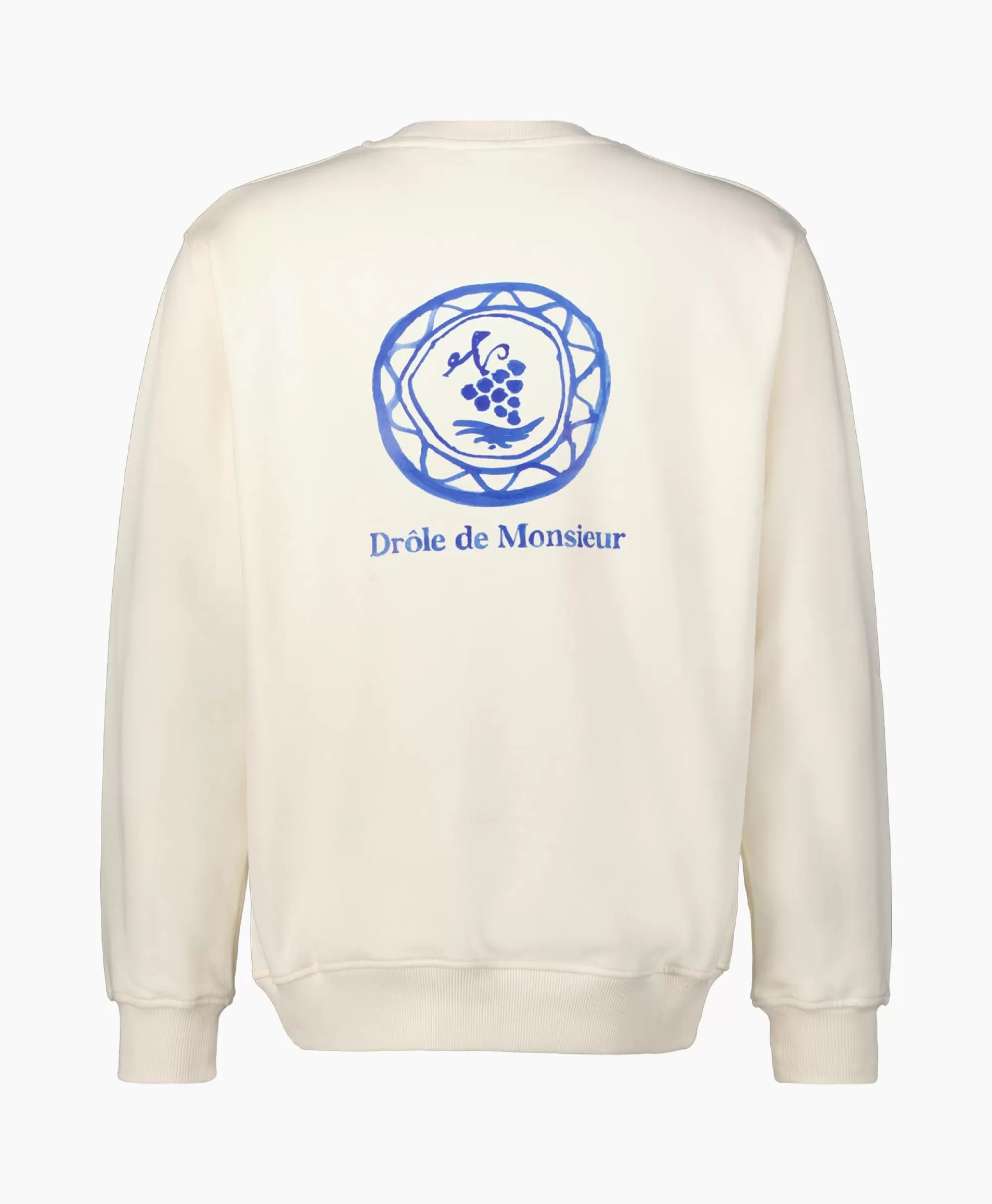 Maglione Creative Uomo Drole De Monsieur - Felpa con Cappuccio in Bianco Rotto, Stile Minimal per Tendenze Design Moderne