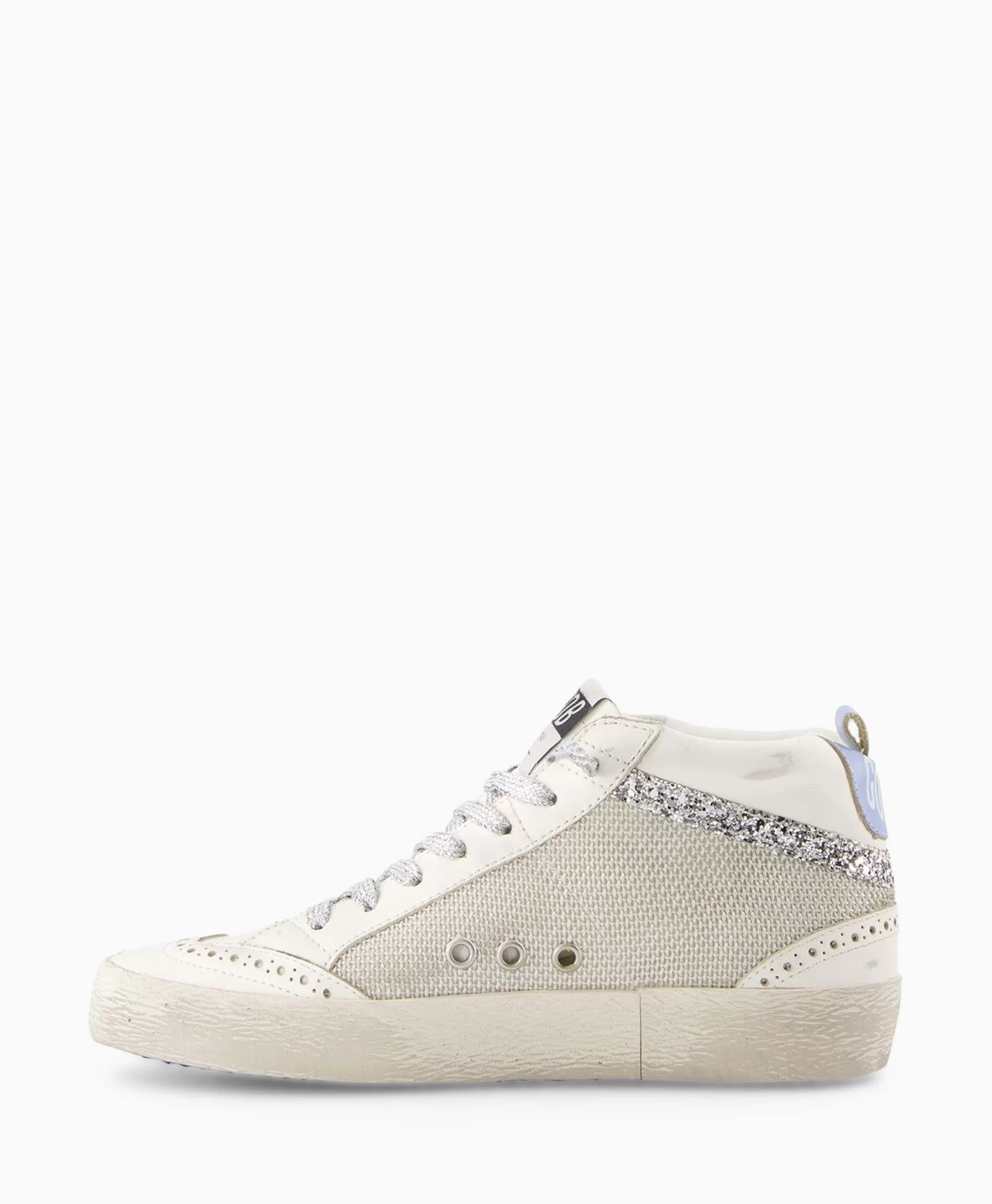 Golden Goose Mid Star - Scarpa da Ginnastica Unisex in Pelle Bianca con Design Iconico, Suola Cushioned e Detagli Vintage - Stile Casual-Chic Perfetto per Streetwear e Outfit Giornalieri
