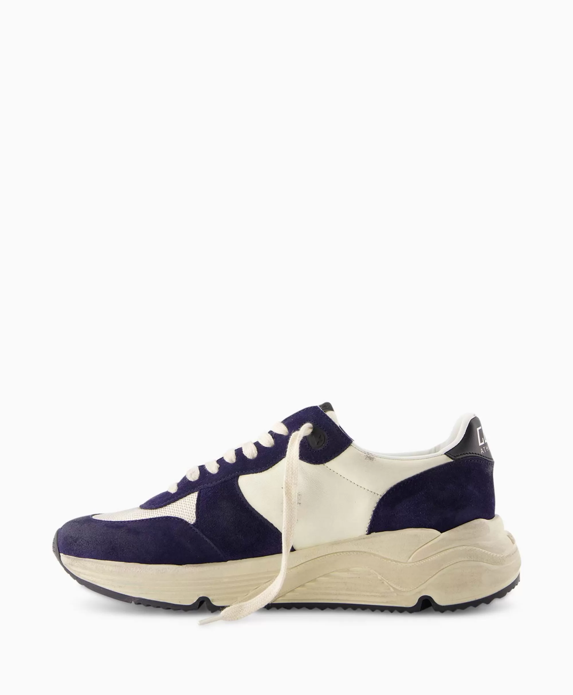 Golden Goose Running Star - Scarpa Sportiva in Pelle Nappa Premium  
Design Iconico con Suola Ammortizzata, Dettallo Stellare e Finitura Nero Opaco