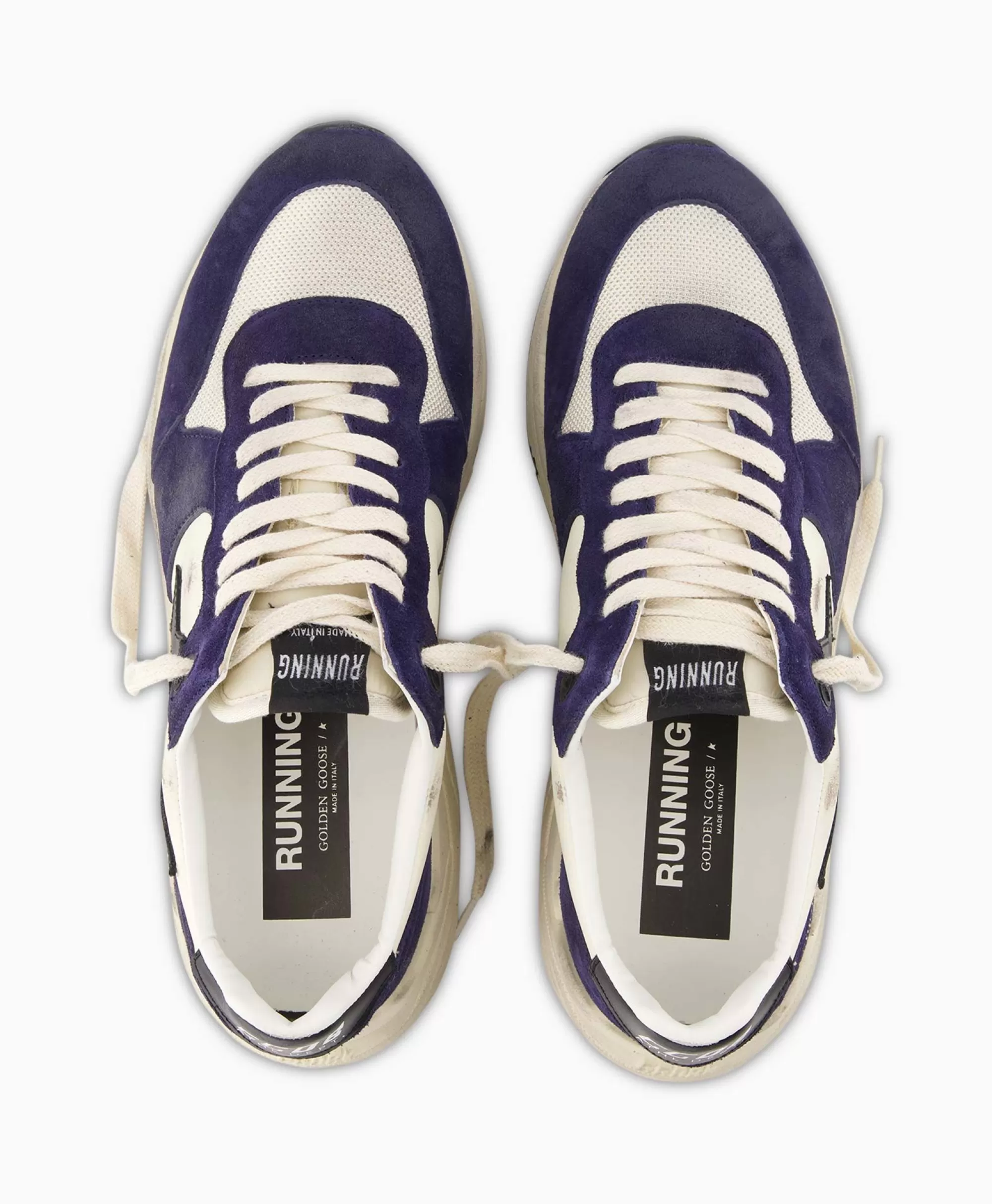Golden Goose Running Star - Scarpa Sportiva in Pelle Nappa Premium  
Design Iconico con Suola Ammortizzata, Dettallo Stellare e Finitura Nero Opaco