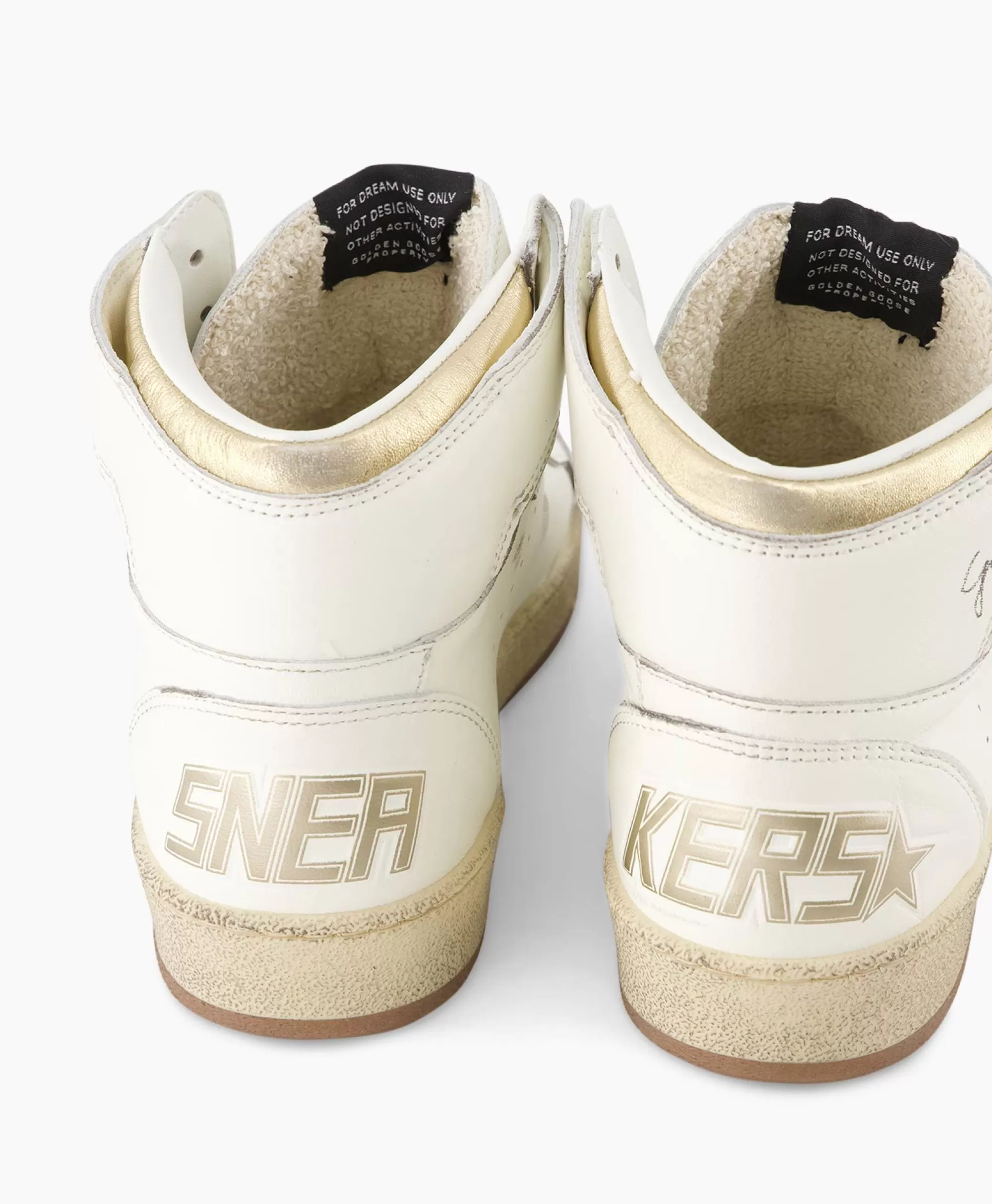 Golden Goose Sky Star - Scarpe Sportive in Pelle Nappa Laminata con Dettagli Premium - Design Iconico e Conforto Moderno - Disponibile in Bianco Opaco