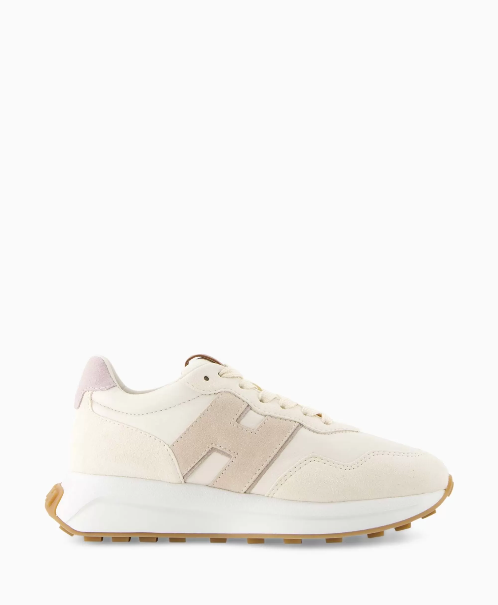 Scarpe Sportive Hogan H-Patch in Tonalità Off-White con Decorazione a Contrasto - Design Moderno e Confortevoli