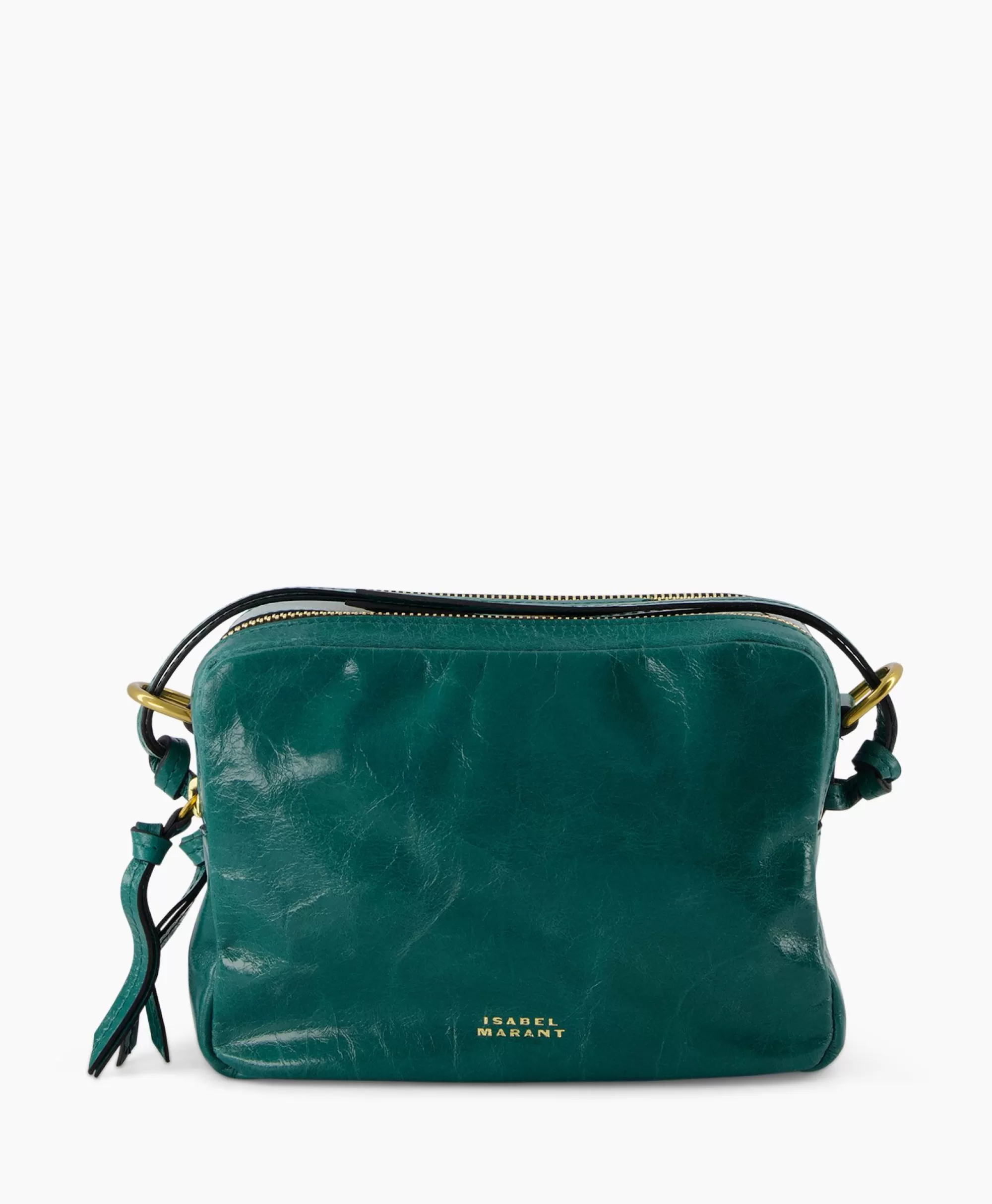 Borsa a tracolla Isabel Marant Verde Smeraldo - Modello Wardy Camera GB, design pratico per look urbani