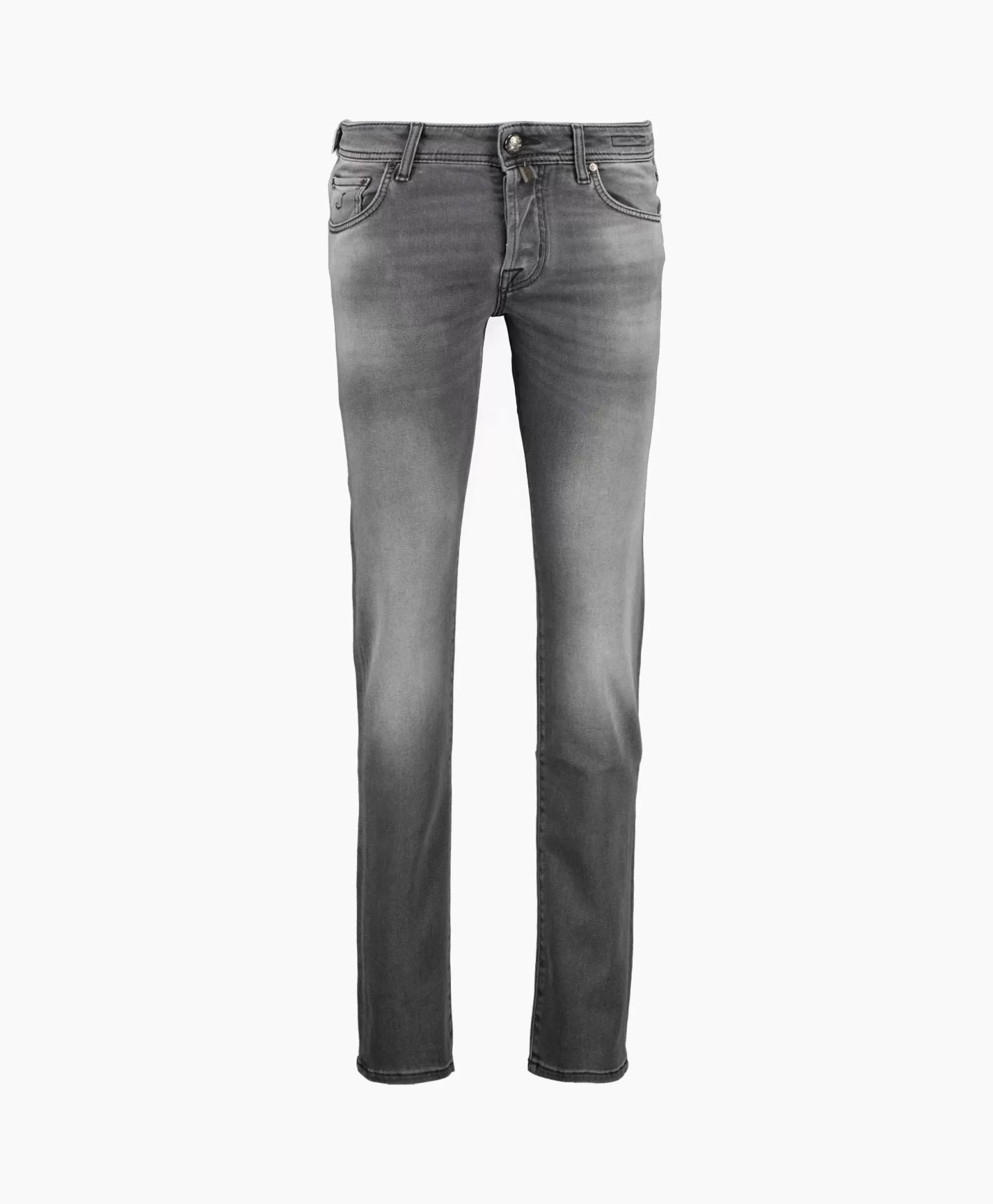 Jeans Jacob Cohen Slim Fit Uomo con 5 Tasche - Modello Aderente in Grigio Nickel Stilistico 

(：，)