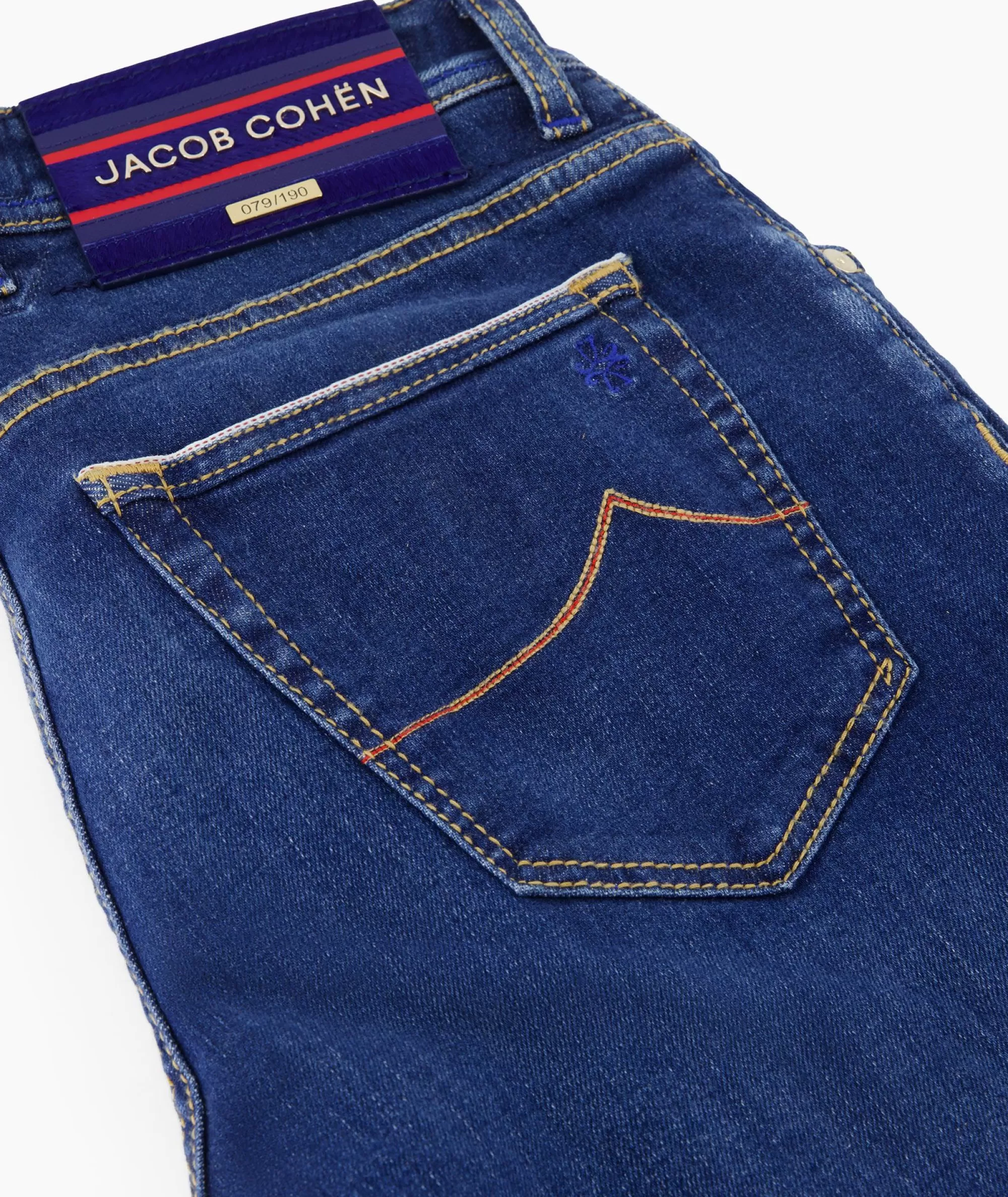 Jacob Cohen Jeans Pantaloni Slim Fit con 5 Tasche, Colore Blu - Edizione Limitata Nick Ltd