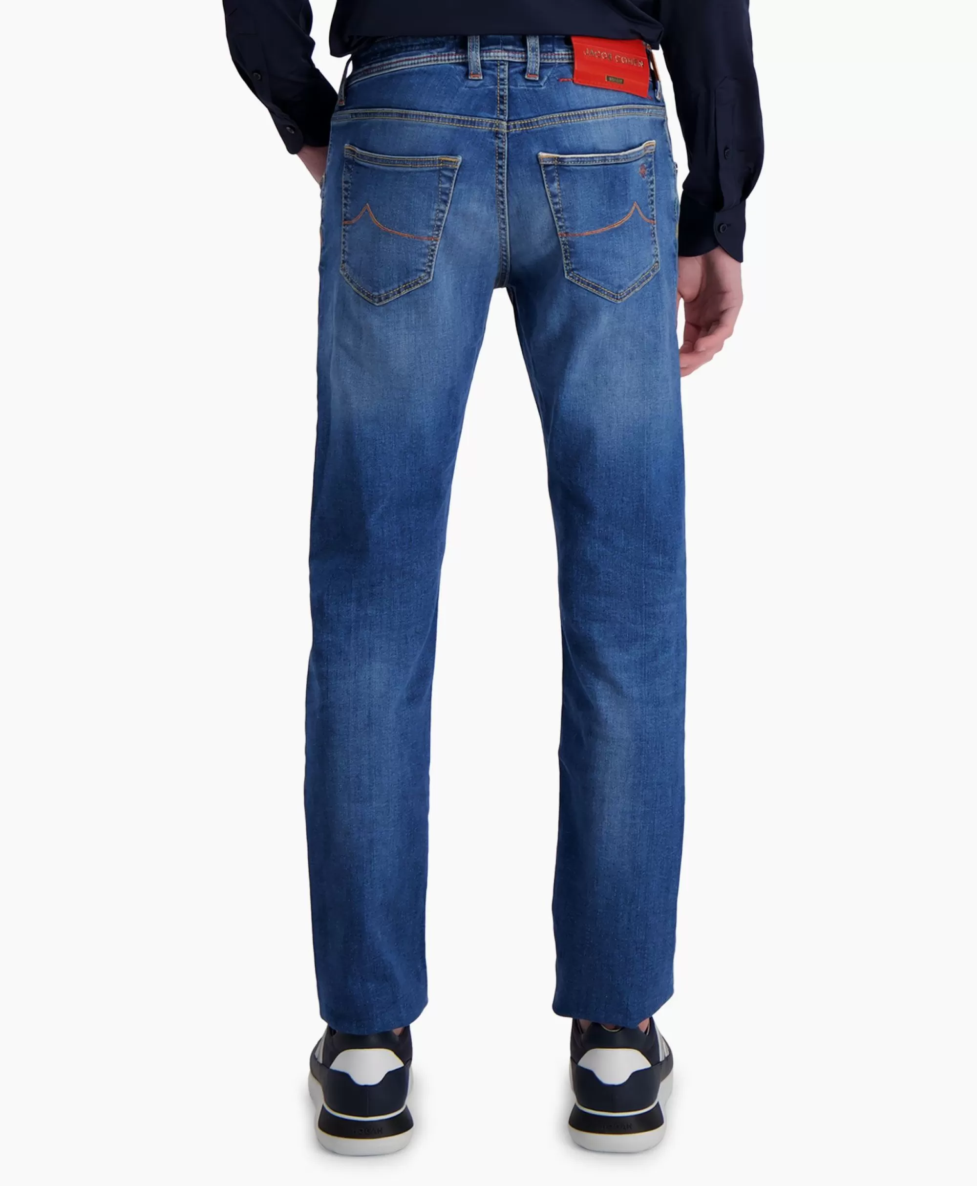 Jacob Cohen Jeans Premium - 5 Tasche Slim Fit in Blu Denim Scuro, Modello Nick Design per Look Contemporaneo
