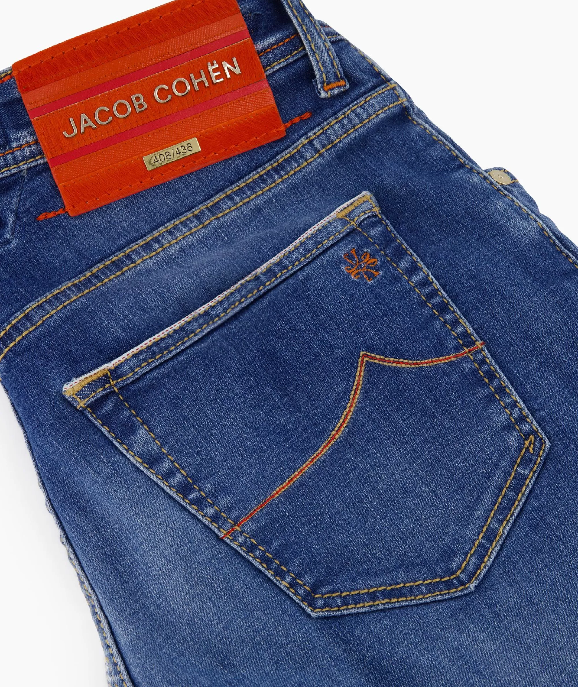 Jacob Cohen Jeans Premium - 5 Tasche Slim Fit in Blu Denim Scuro, Modello Nick Design per Look Contemporaneo