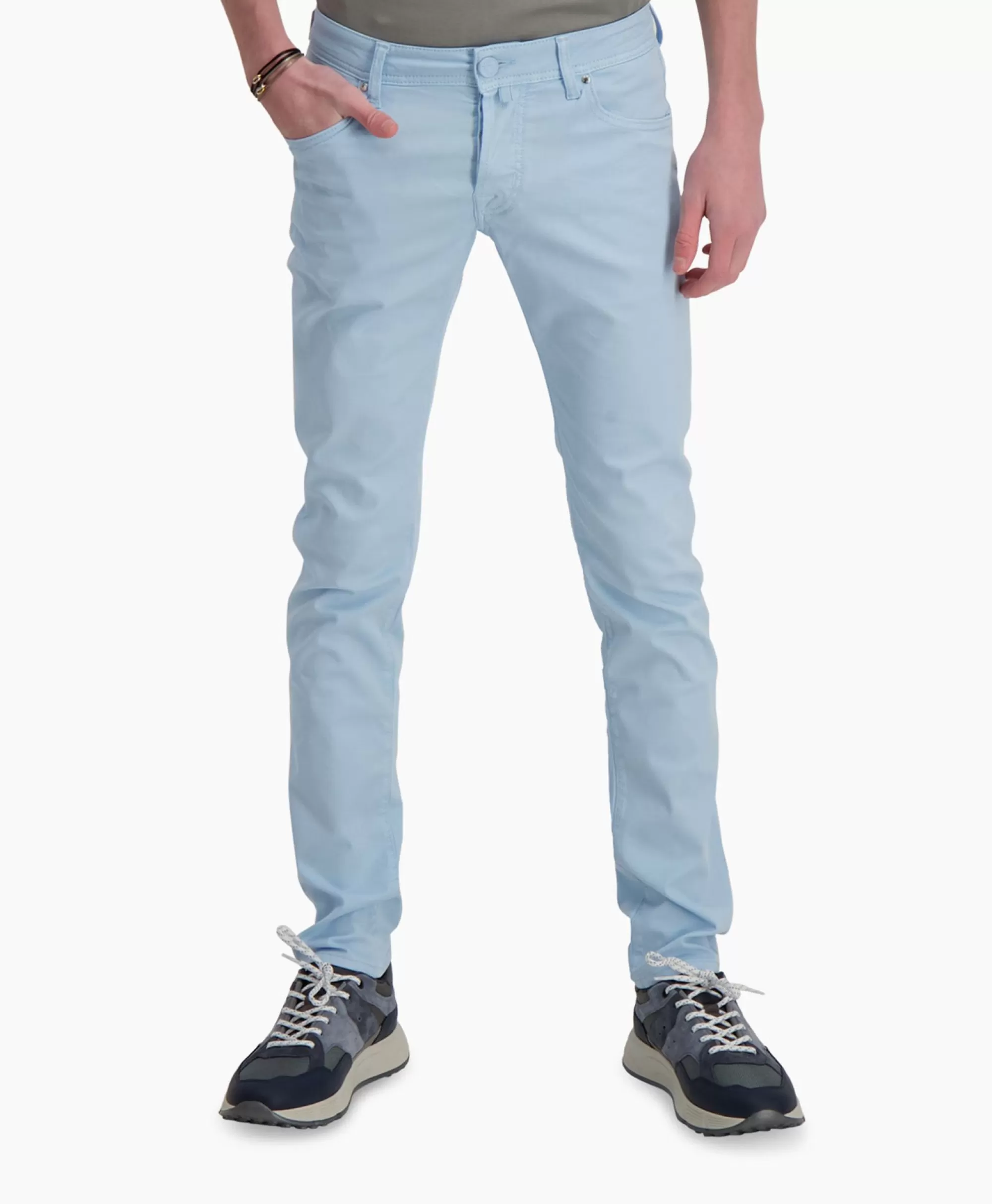 Jacob Cohen Jeans Slim Ultra Aderente - Pantaloni Uomo con 5 Tasche, Denim Elasticizzato Blu Scuro - Taglio Super Stretto Moda Europea