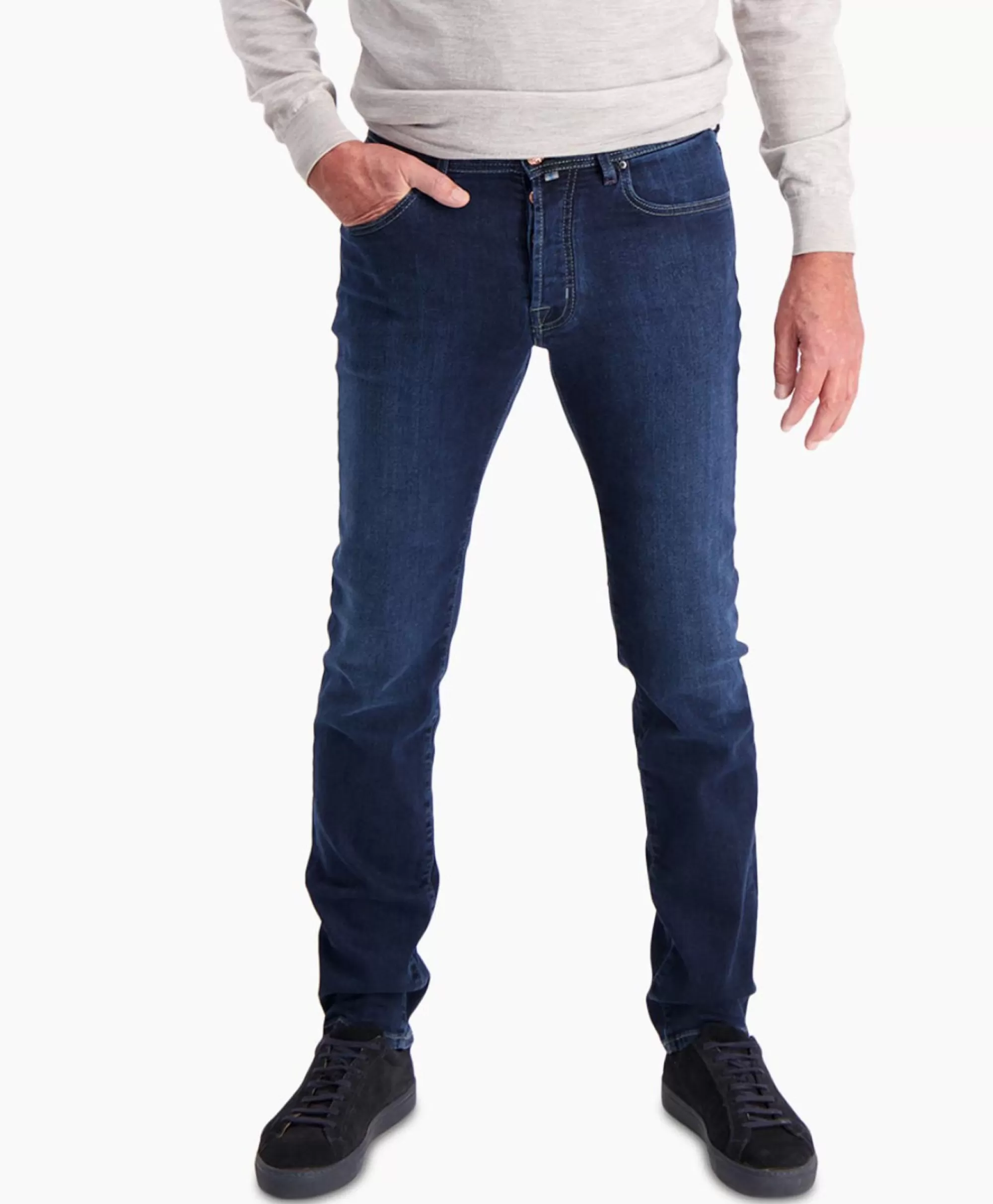 Jacob Cohen Jeans Modello Nick Slim Fit con 5 Tasche, Blu Scuro - Pantaloni Eleganti per un Look Casual e Raffinato