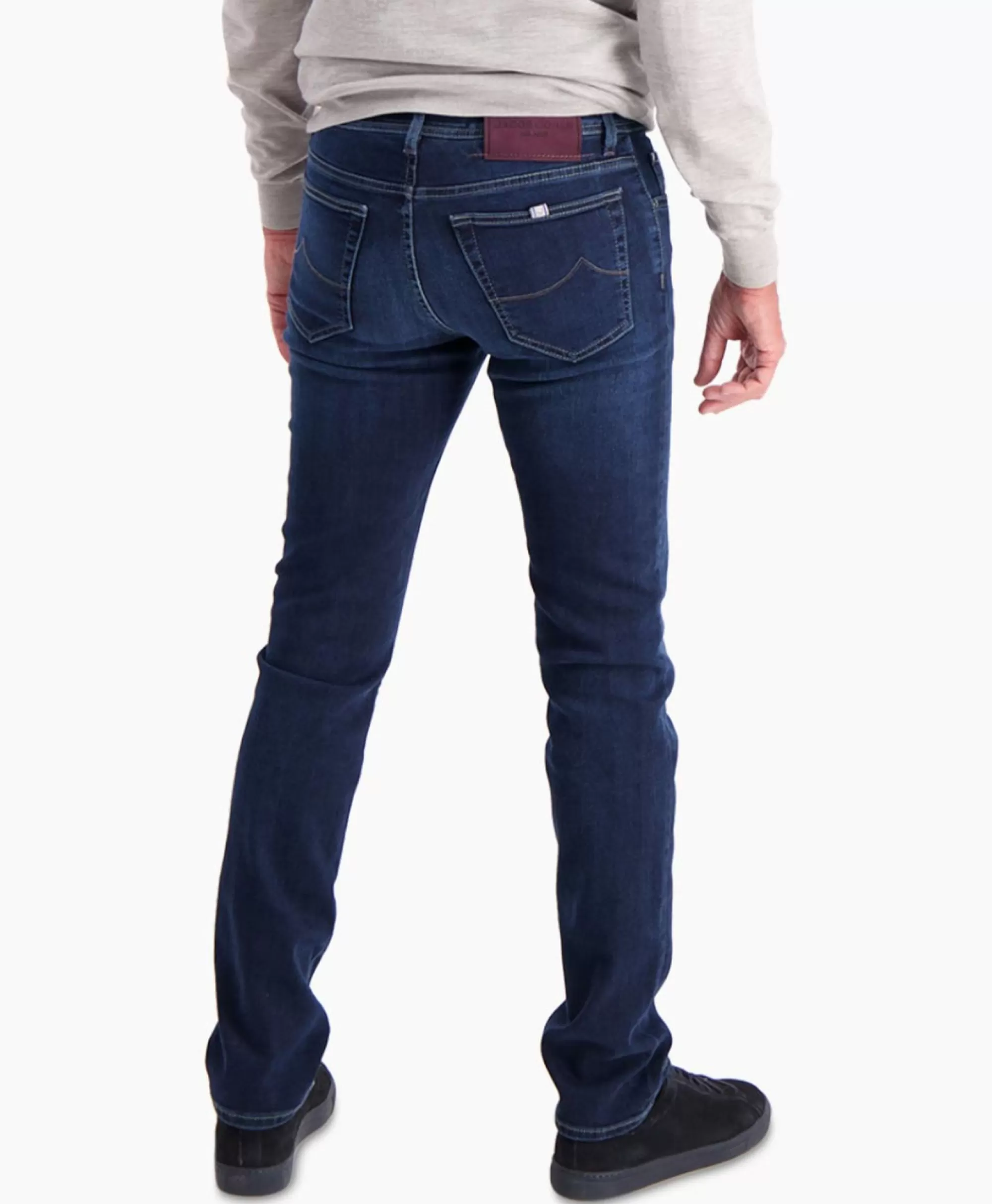 Jacob Cohen Jeans Modello Nick Slim Fit con 5 Tasche, Blu Scuro - Pantaloni Eleganti per un Look Casual e Raffinato