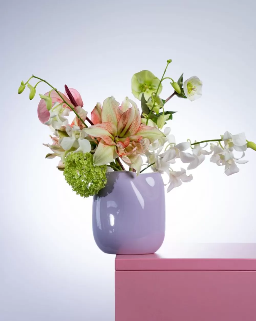 Vaso Elegante Joao Modello M in Tonalità Rosa Lilla - Prezzo Conveniente