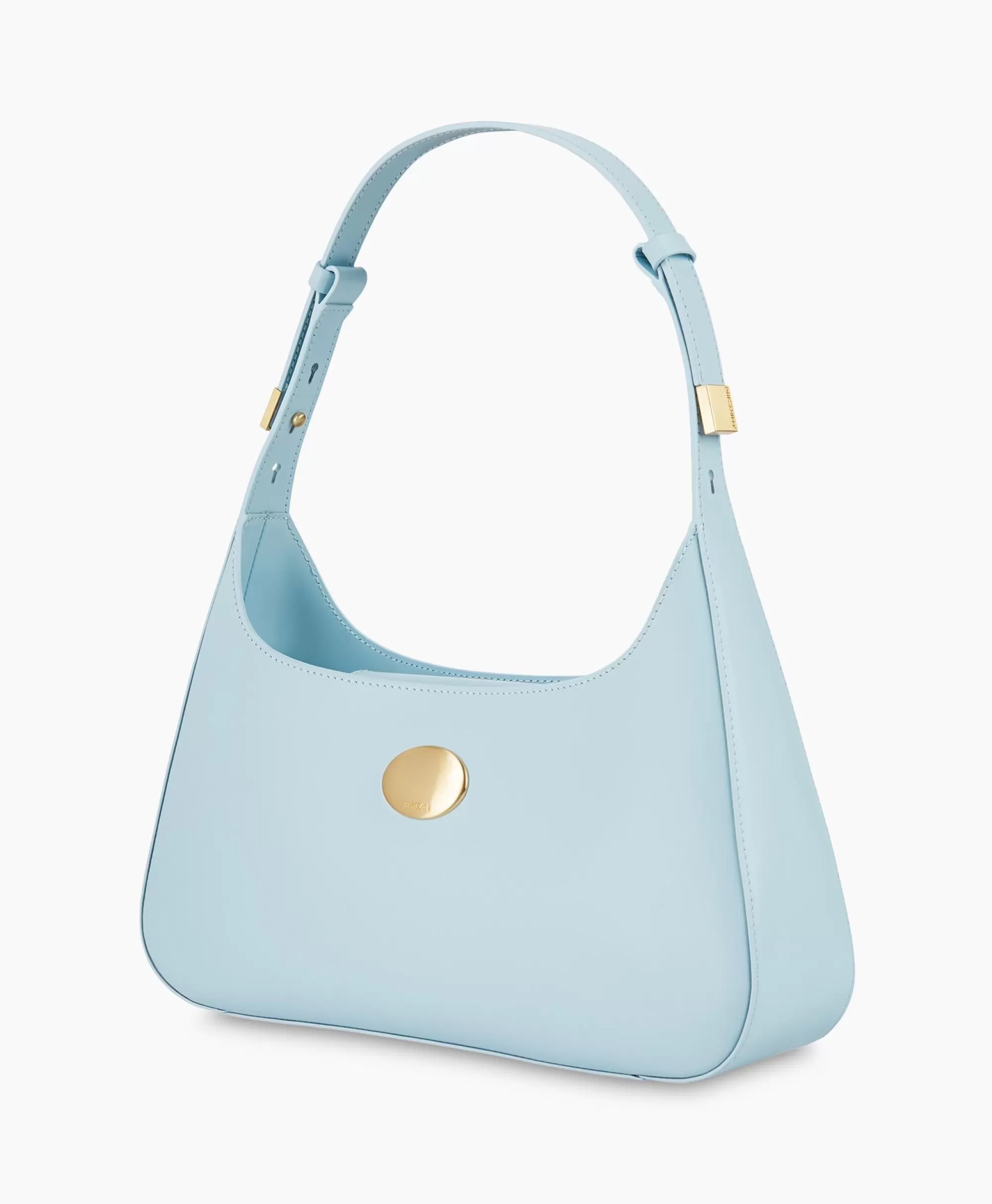 Borsa a Spalla Marccain Elegante in Tonalità Celeste - Modello Ti.04 Portatile con Tracolla Regolabile
