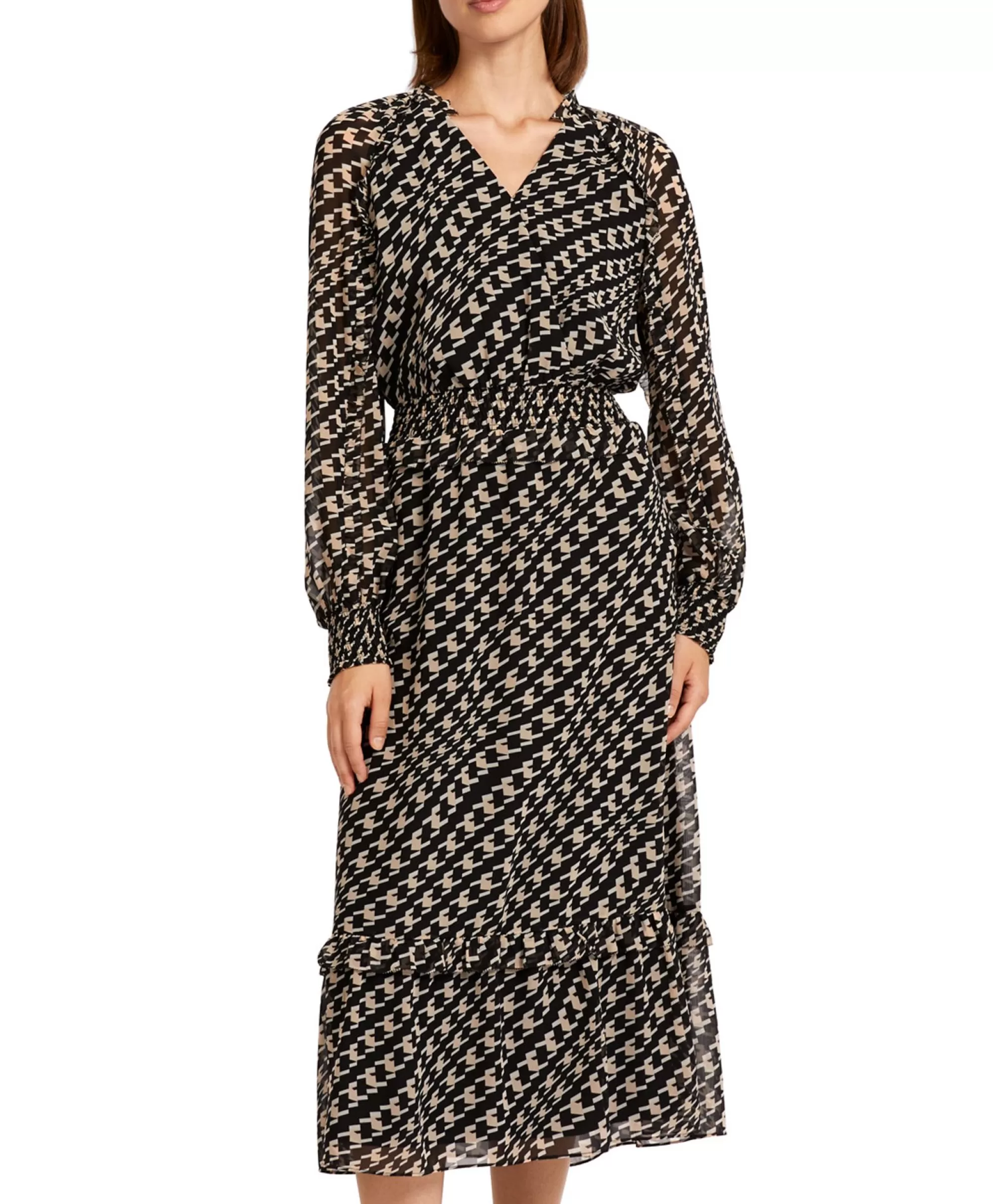 Abito da Sposa Marccain - Vestito Lungo Elegante Collezione Autunno/Inverno 2021, Modello W41 in Nero Satinato con Dettagli Sartoriali