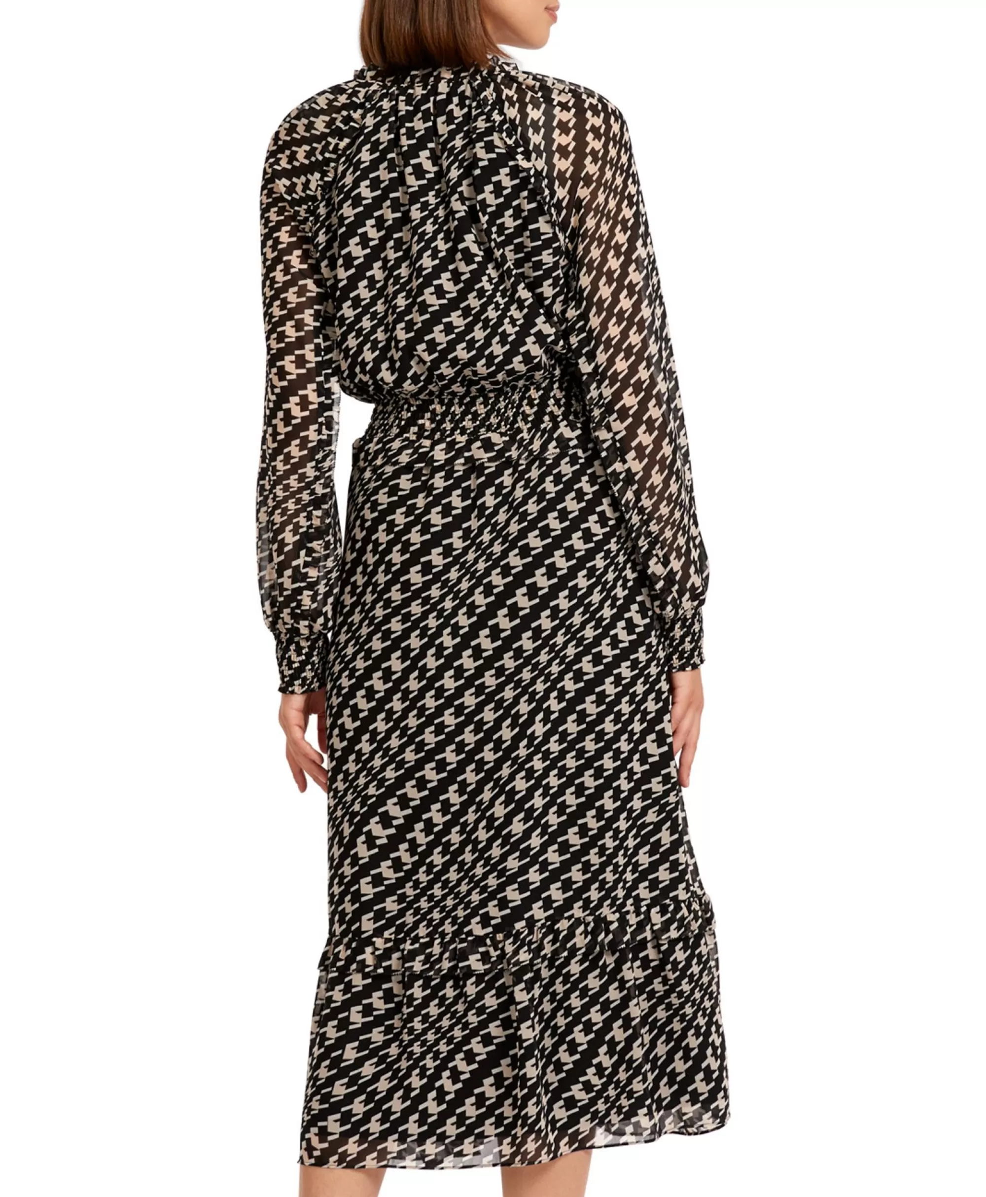 Abito da Sposa Marccain - Vestito Lungo Elegante Collezione Autunno/Inverno 2021, Modello W41 in Nero Satinato con Dettagli Sartoriali