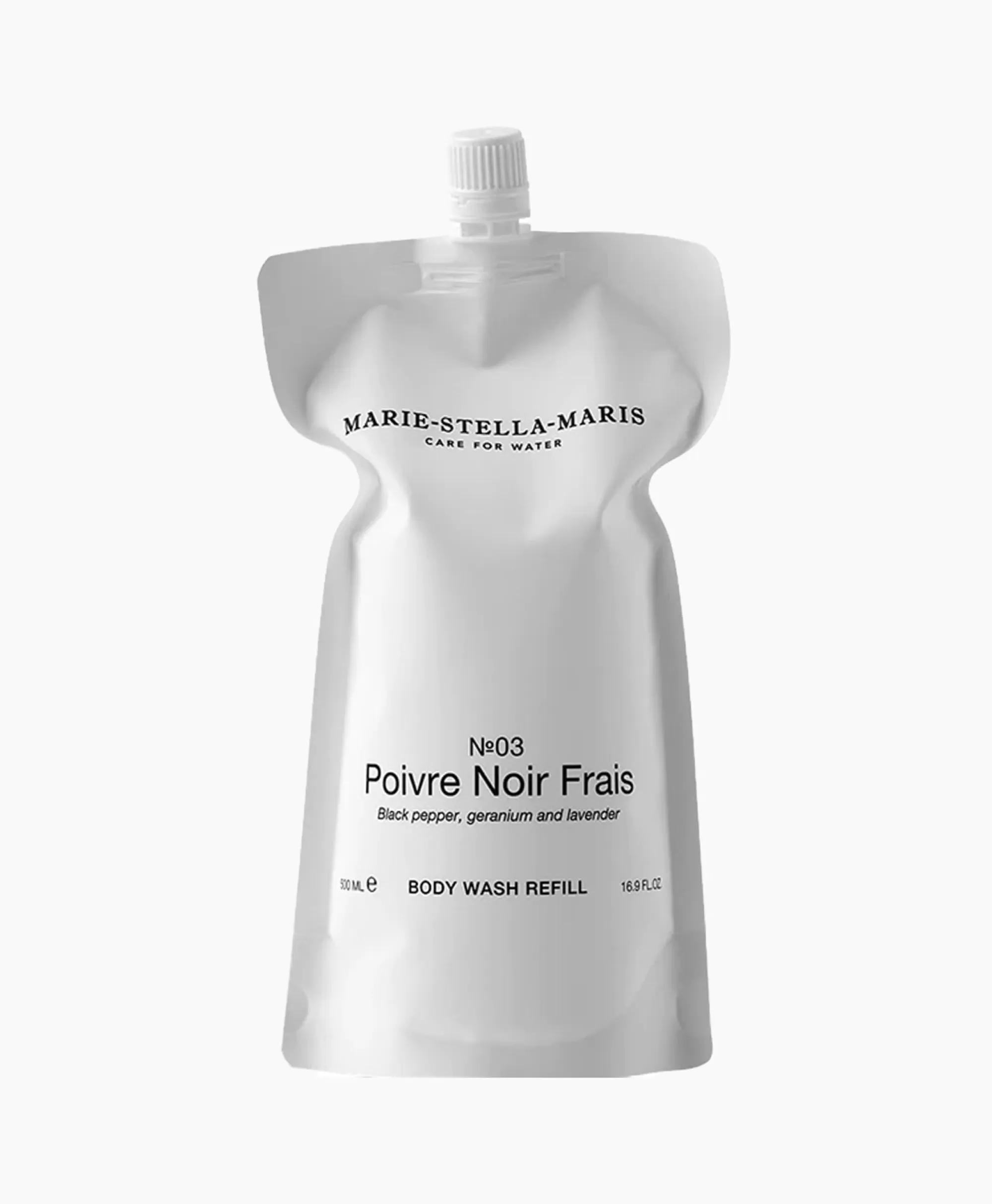 Gel Doccia Corpo Rinfrescante al Pepe Nero - Confezione Ricaricabile Marie-Stella-Maris
