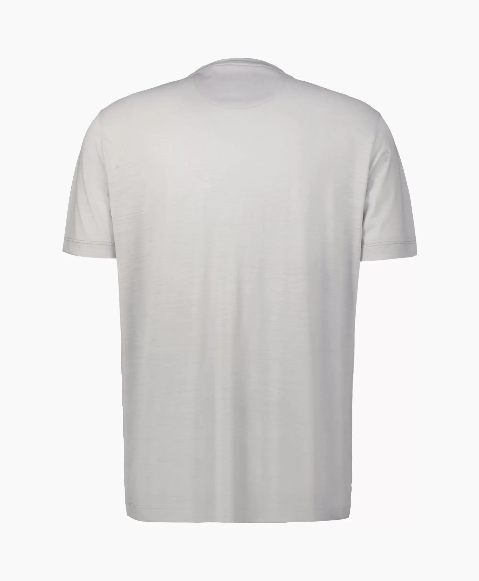 Maurizio Baldassari - T-Shirt Con Maniche Corte in Tinta Unit Beige | Design Essenziale per Estate 2024