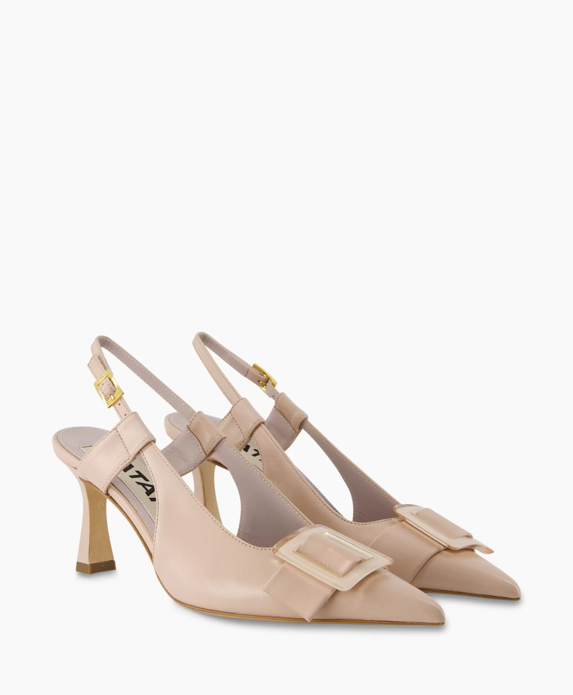 Natan Schoenen - Pompe Dunia Mod. 3404 | Tacco Lartigiana in Pelle Rosa B19472SDA