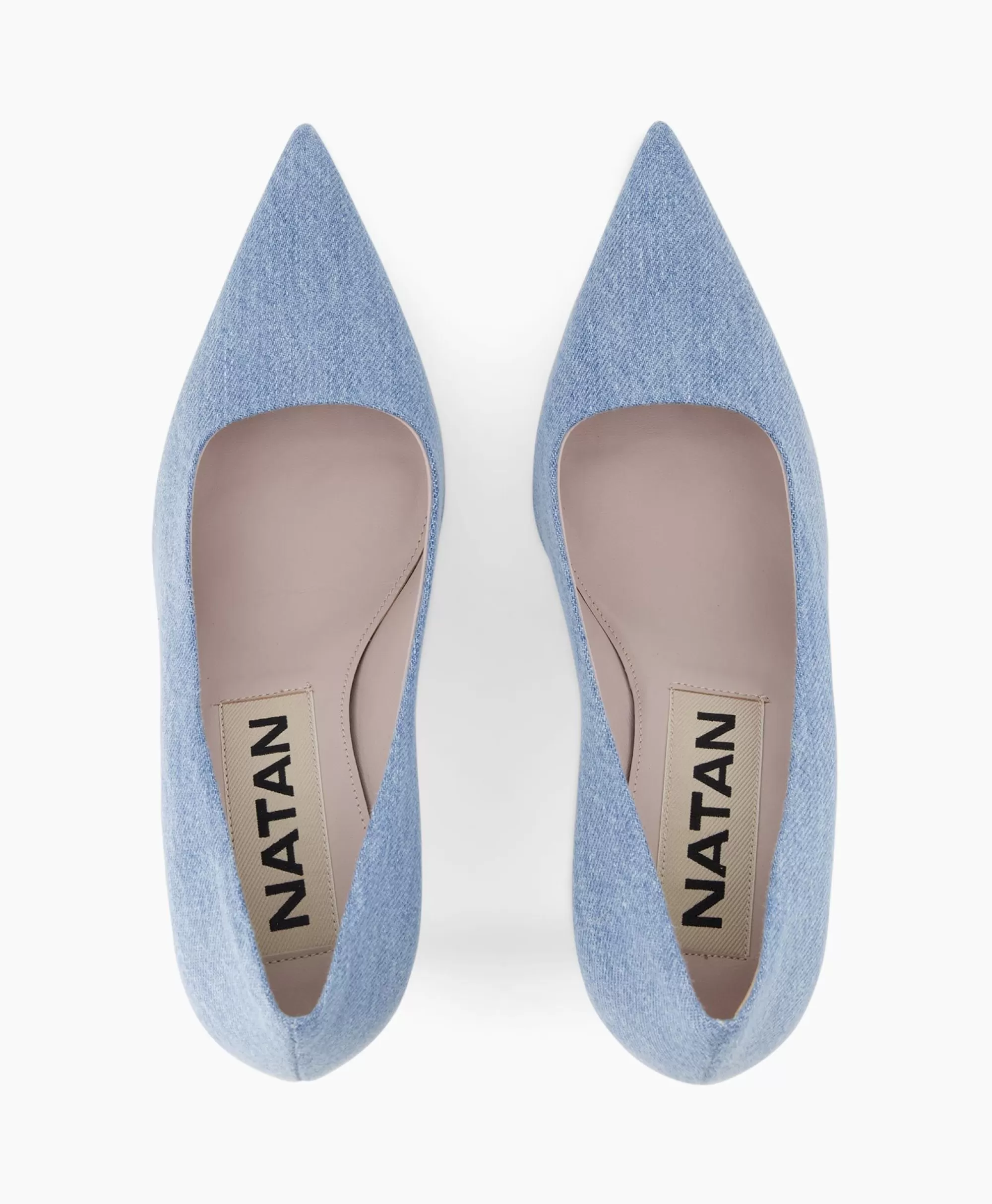Natan Schoenen Jeans Pump Mod. Collezione 11 - Blu Elettrico, Stile Moderno e Comfort Ottimale