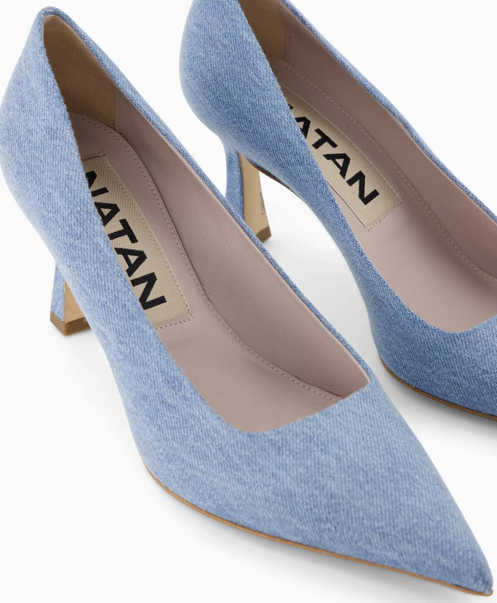 Natan Schoenen Jeans Pump Mod. Collezione 11 - Blu Elettrico, Stile Moderno e Comfort Ottimale