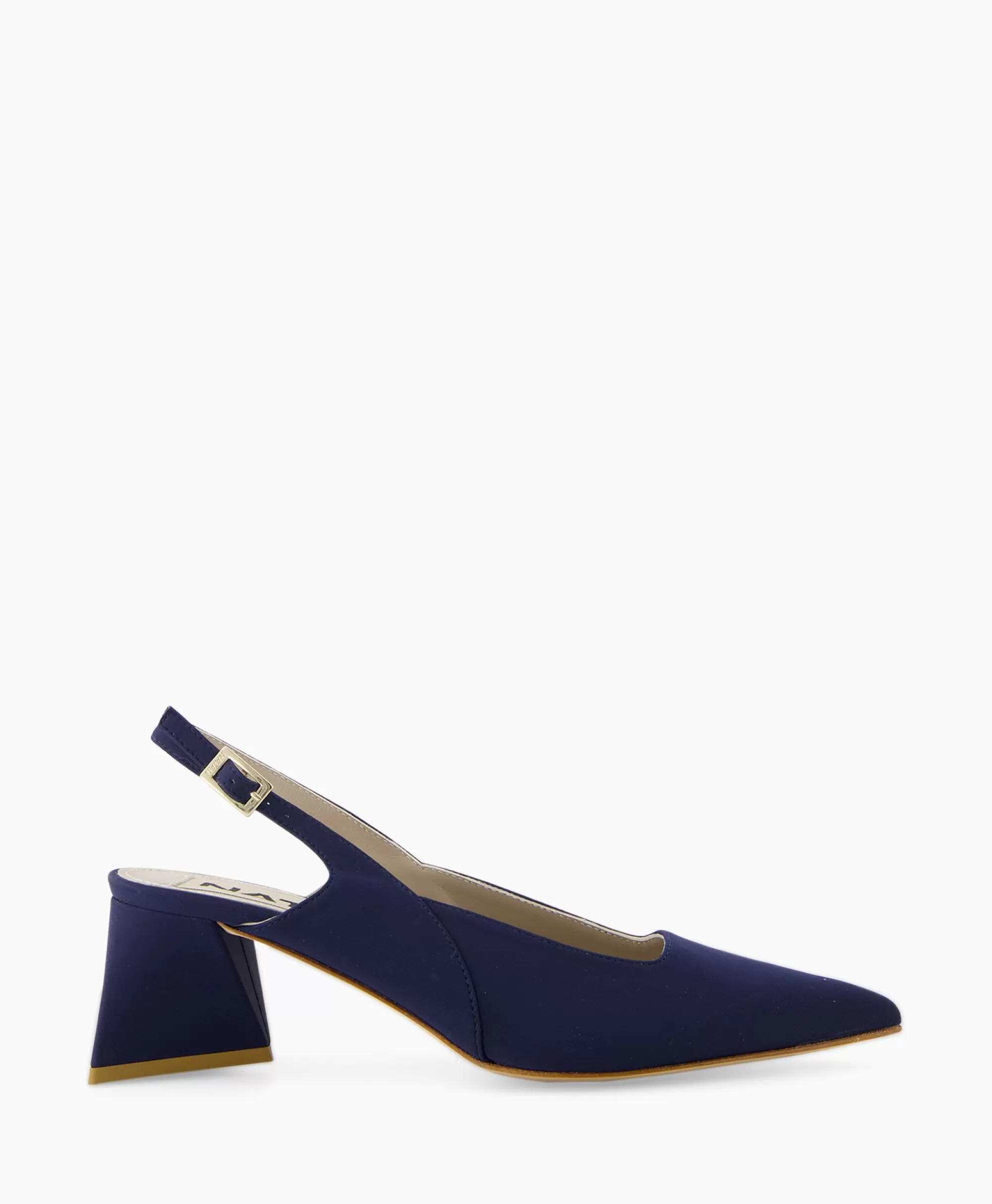Pompé Natan Stretch Morelli 9 - Scarpe con Tacco Alto Comode in Blu Notte, Design Elegante per Tutto il Giorno