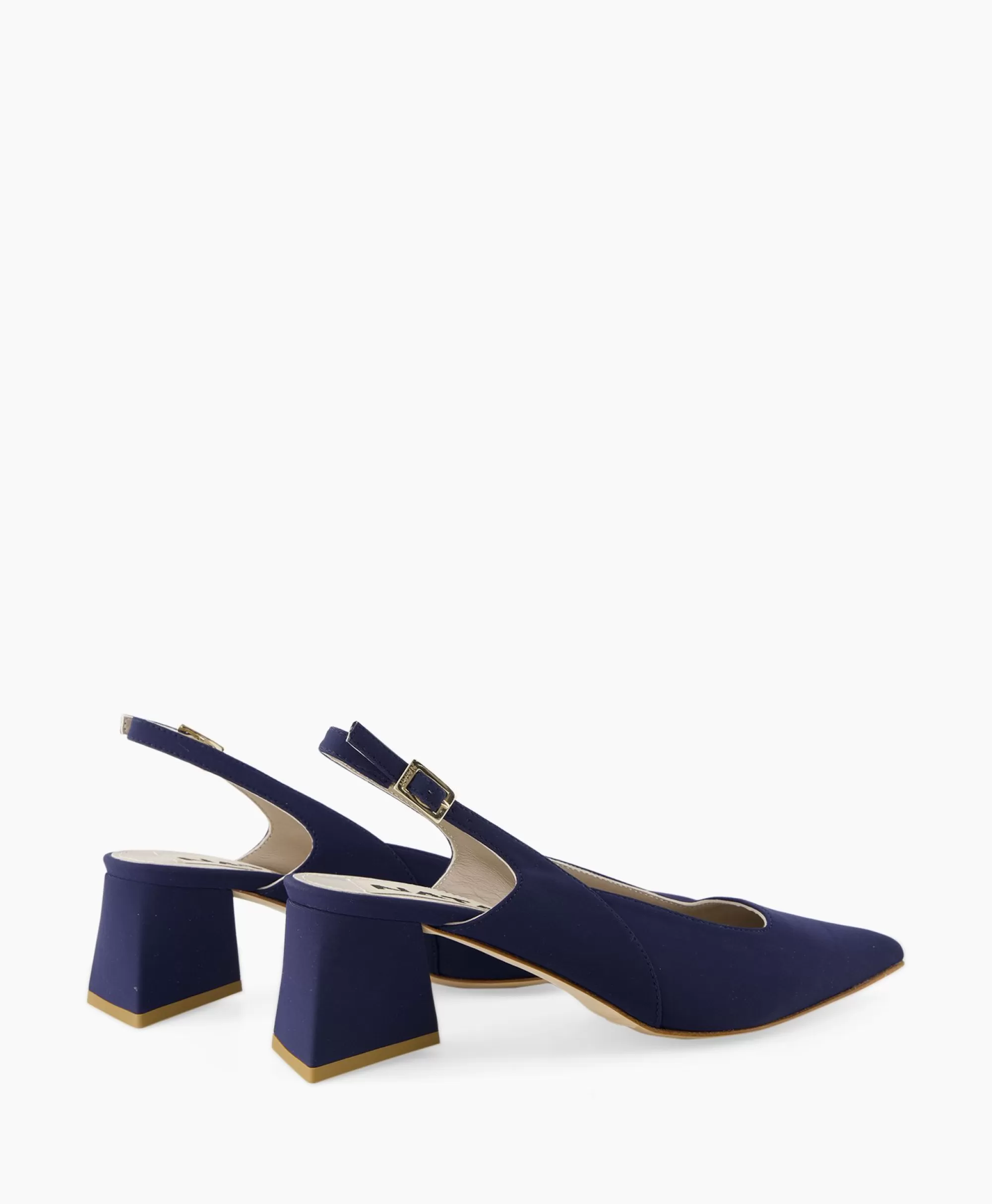 Pompé Natan Stretch Morelli 9 - Scarpe con Tacco Alto Comode in Blu Notte, Design Elegante per Tutto il Giorno