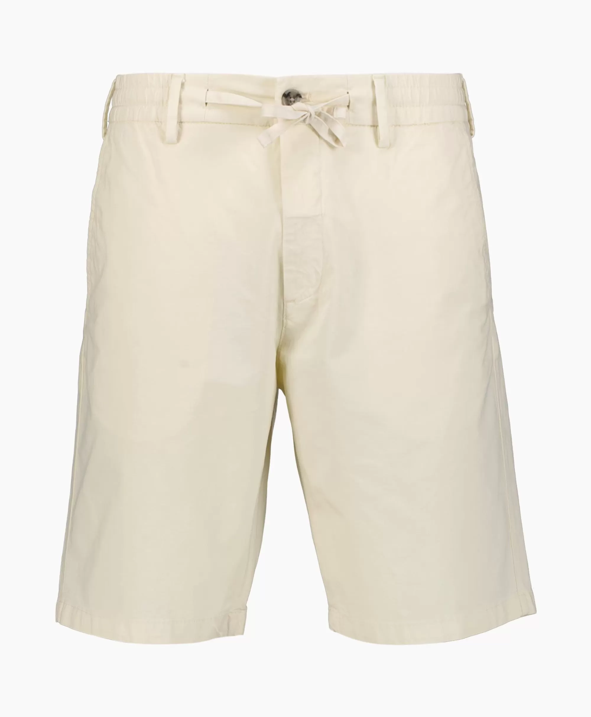 NN07 Seb - Pantaloncini Corti in Tessuto Rigato Bianco Sporco