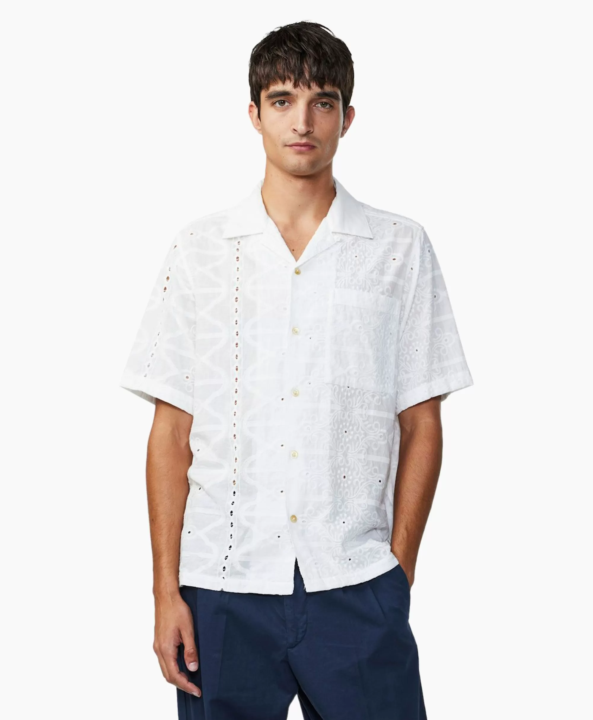 NN07 Camicia Classica Uomo Julio - Modello Primavera/Estate 5392 Bianco Puro
