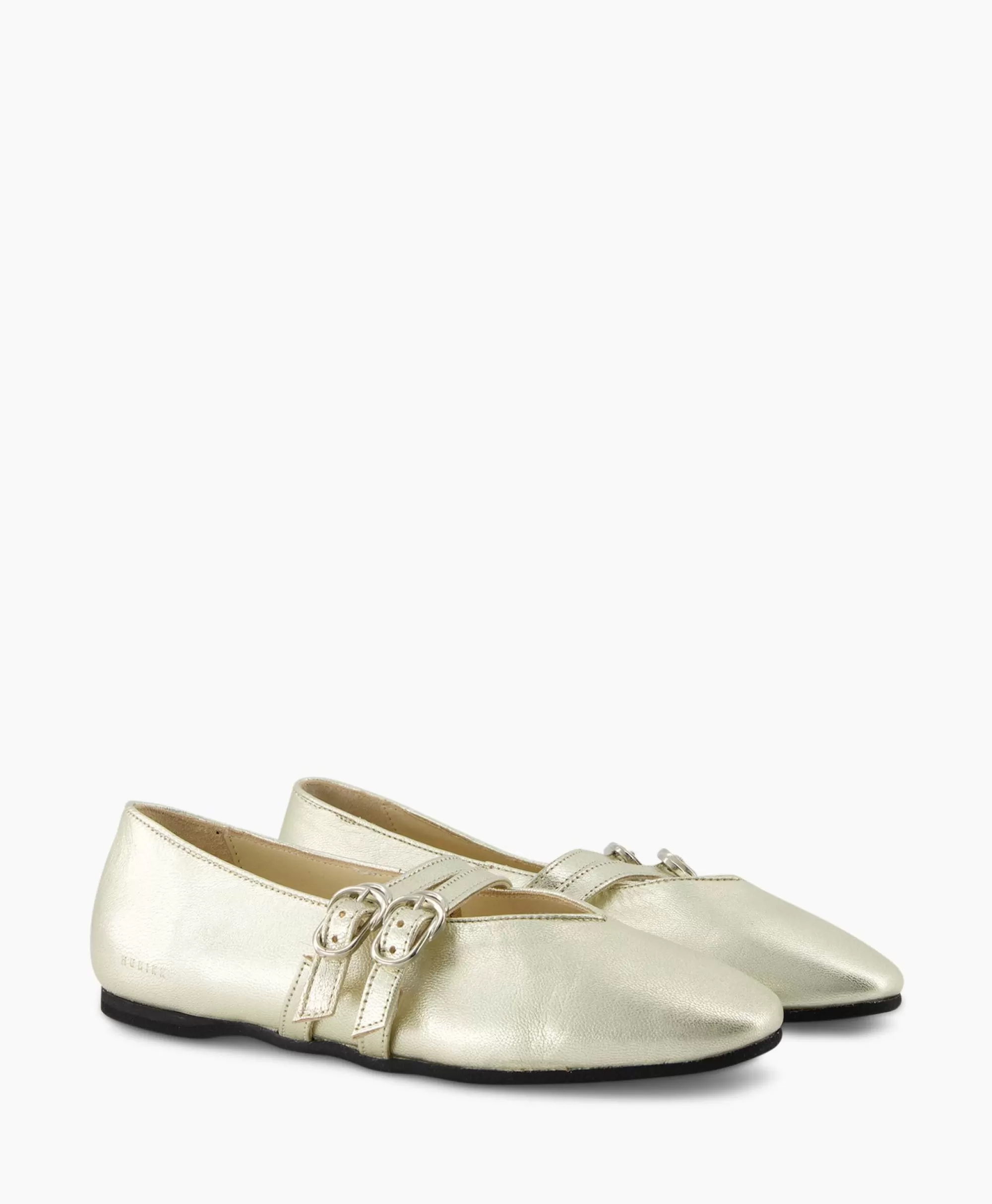 Ballerine Eleganti Gisele Grace in Pelle Nubikk - Scarpe Basse Confortevoli Colore Oro per Stile Quotidiano