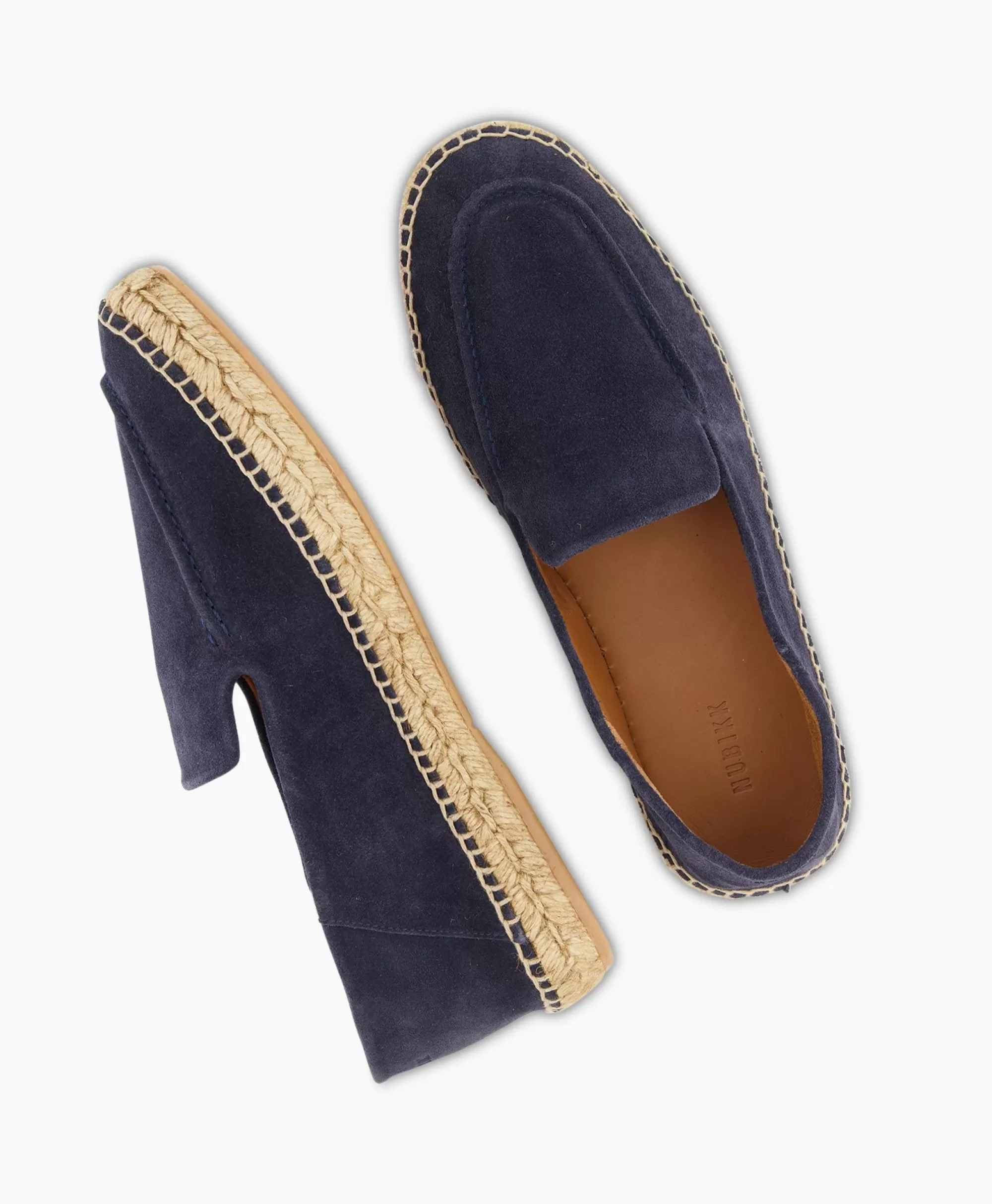 Signor Sanchez - Espadrillas Eleganti in Ecopelle Nubikk per Uomo, Tonalità Blu Notte Comode per Tutto il Giorno