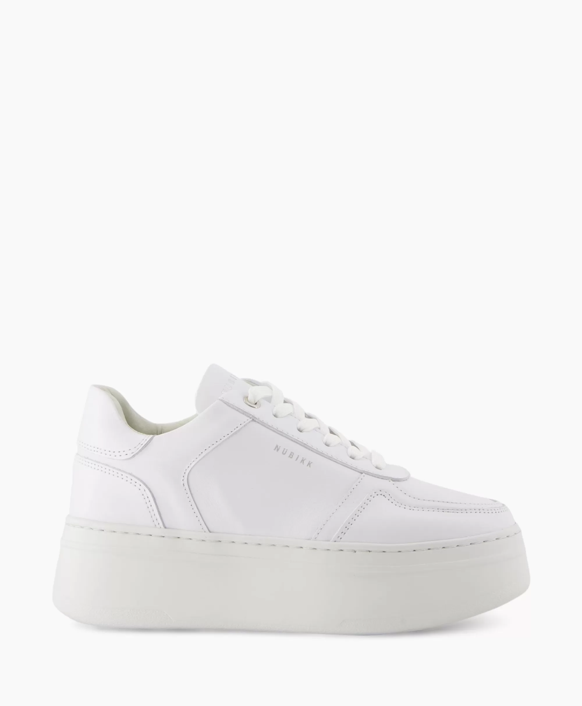 Scarpe Sportive Nubikk Bayou con Zeppa Comoda, Design Moderno e Stile Casual per Donna, Colore Bianco Puro
