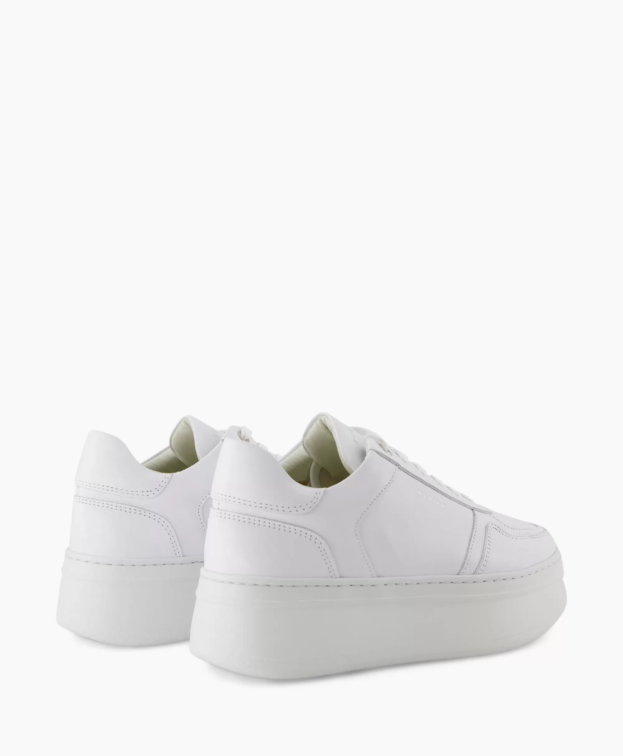 Scarpe Sportive Nubikk Bayou con Zeppa Comoda, Design Moderno e Stile Casual per Donna, Colore Bianco Puro