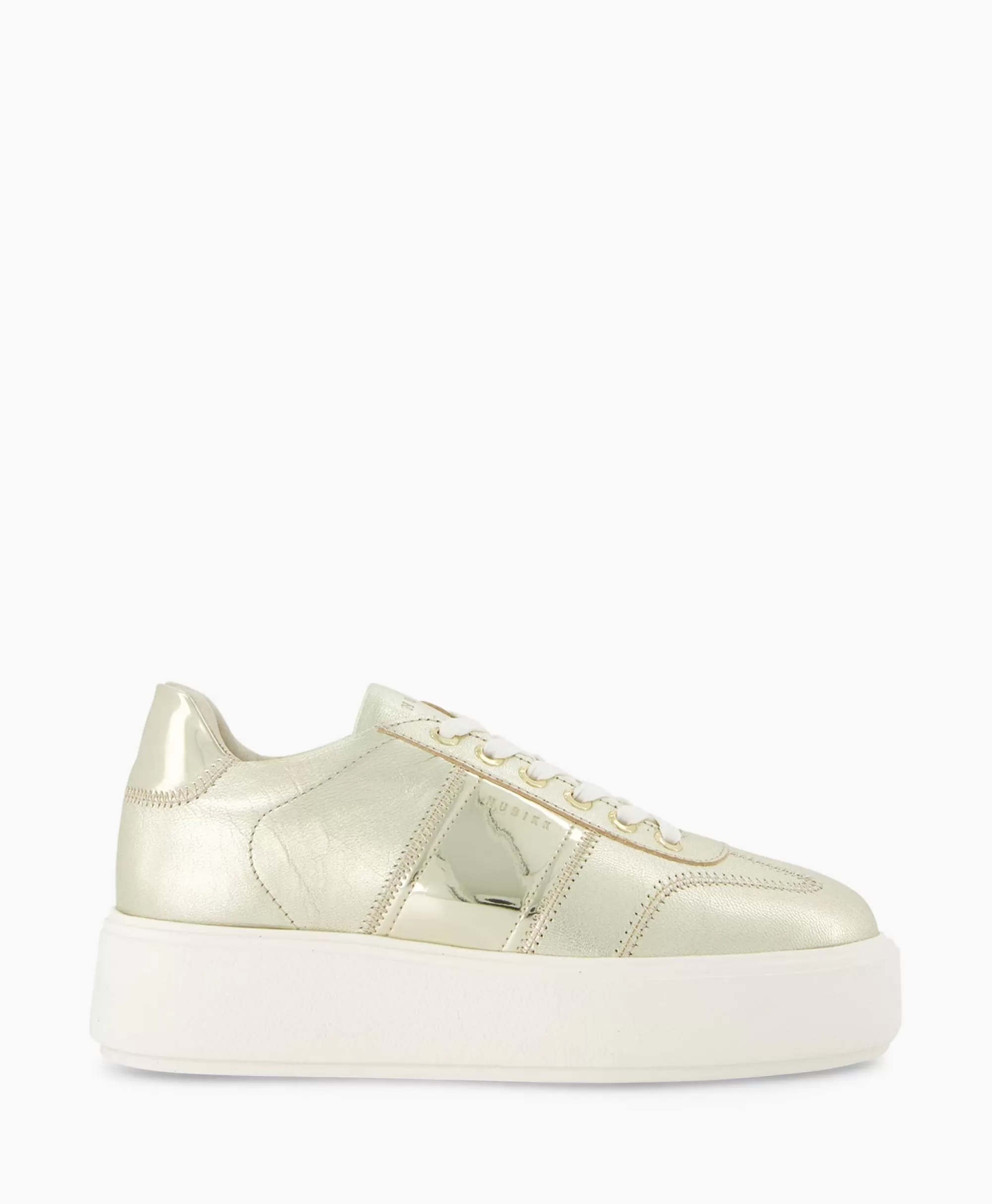 Nubikk Elise Wing - Scarpe Sportive Unisex in Pelle con Dettagli Dorati