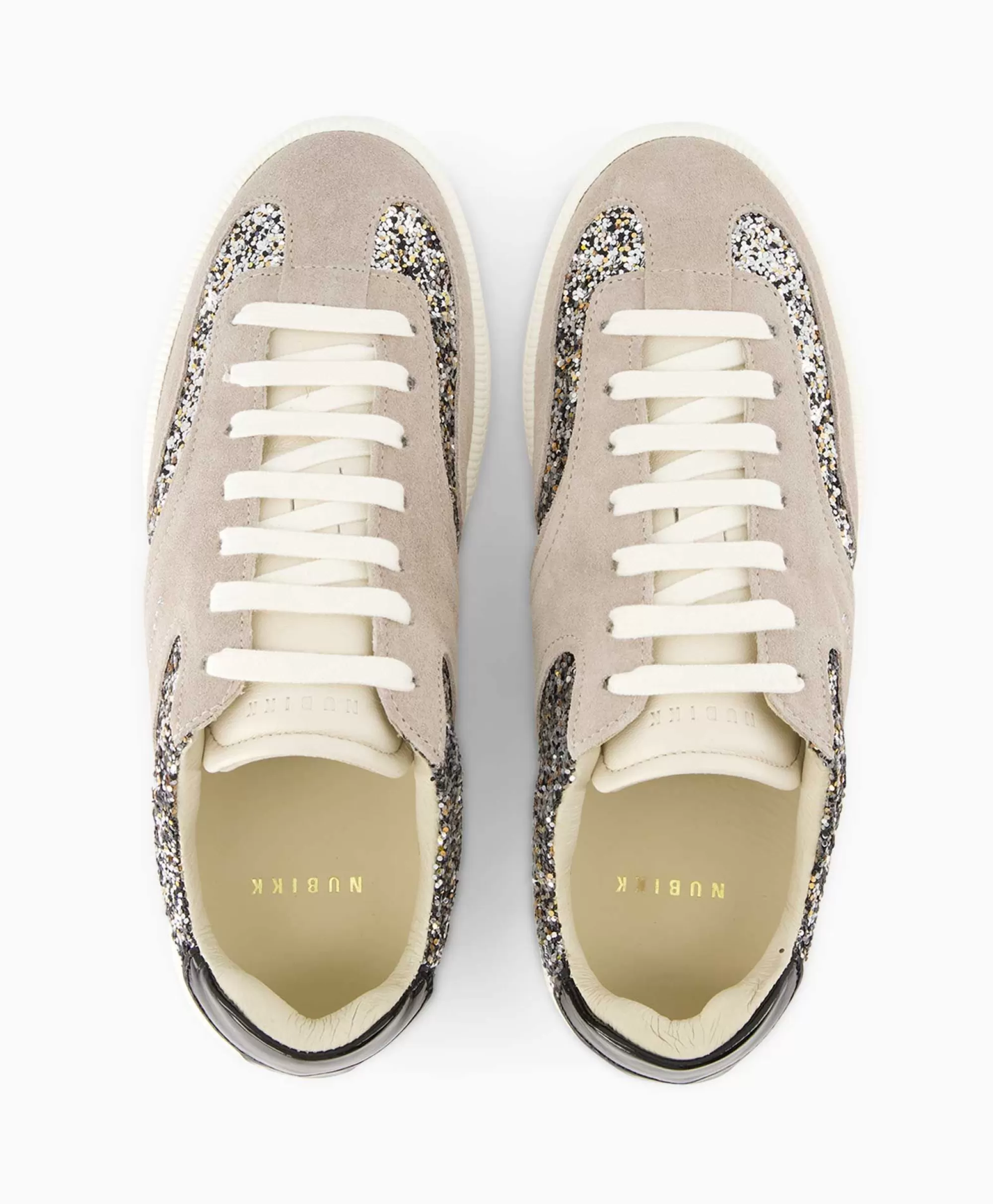 Nubikk Ray Owen - Scarpe Sportive Comode con Design Elegante in Camoscio Beige