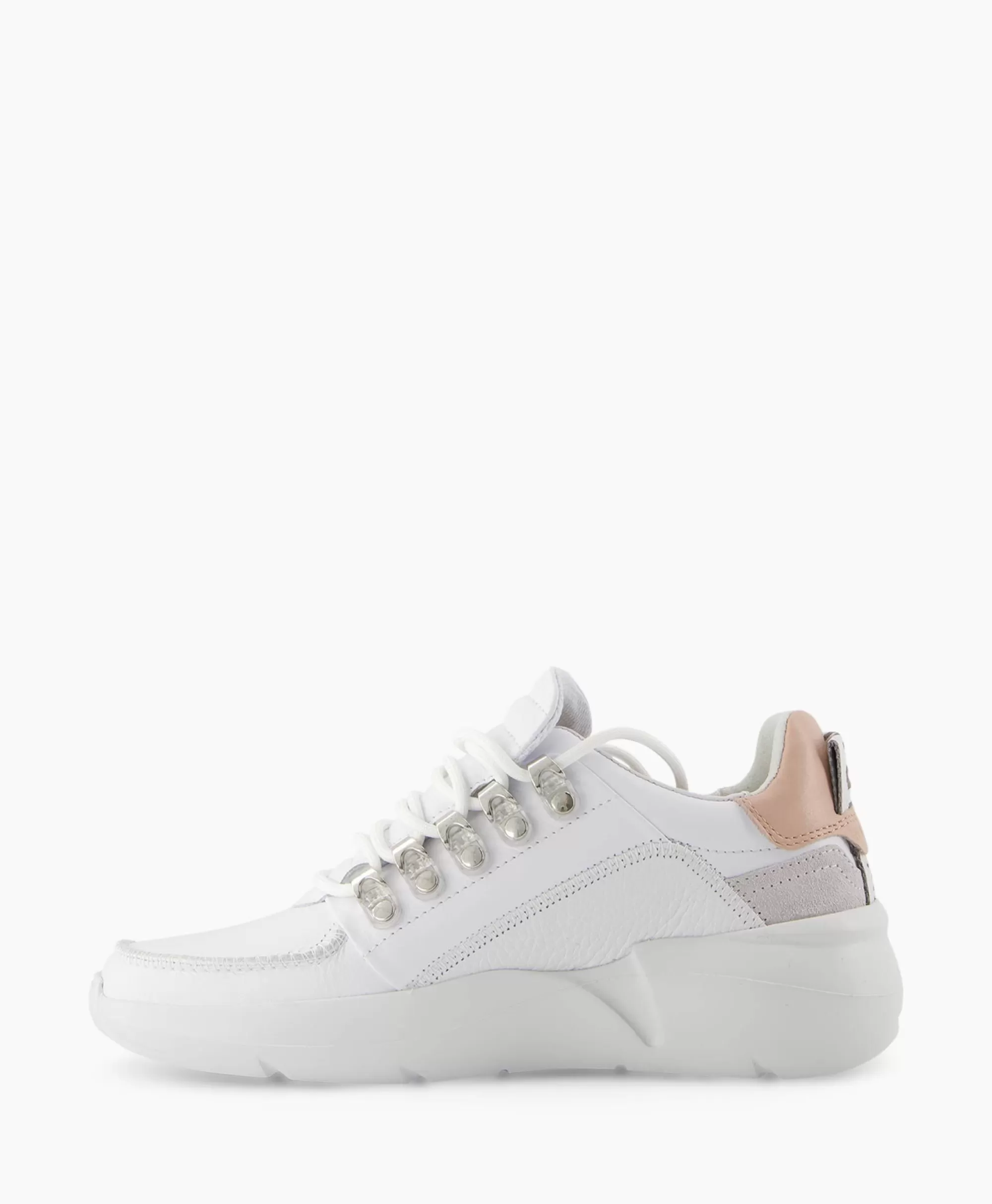 Scarpe da Ginnastica Nubikk Roque - Design Moderno in Pelle Sintetica, Modello Unisex Roman Bianco con Suola Ammortizzata