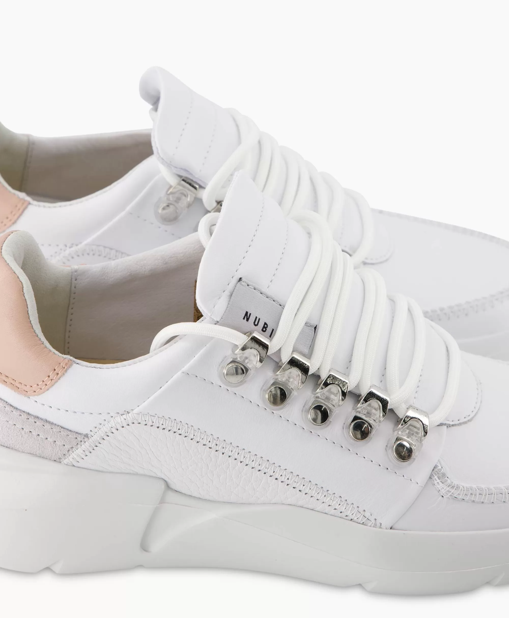 Scarpe da Ginnastica Nubikk Roque - Design Moderno in Pelle Sintetica, Modello Unisex Roman Bianco con Suola Ammortizzata
