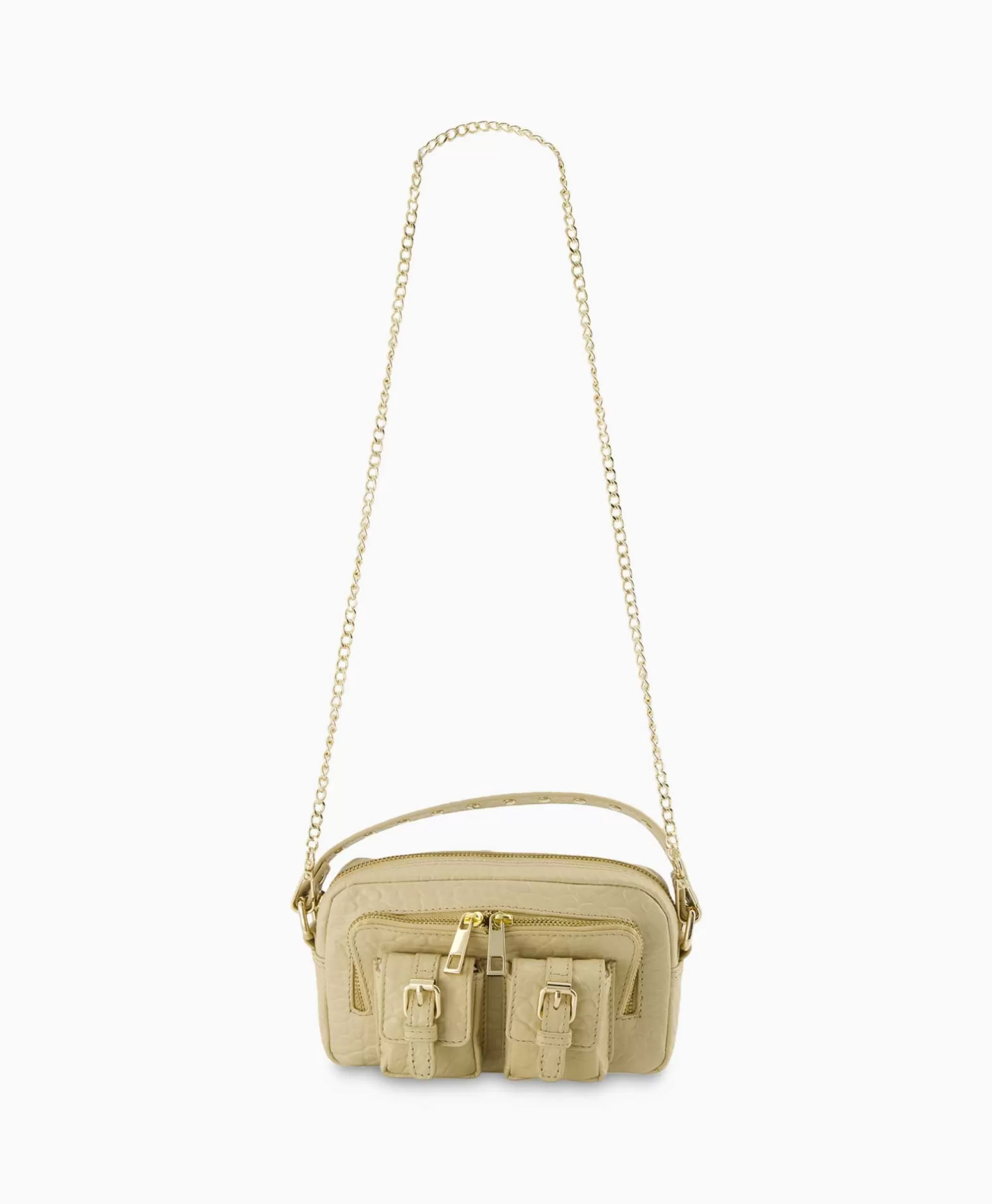 Borsa Elegante Helena con Fibbia - Design New Zealand, Colore Beige - Borse Donna Nunoo